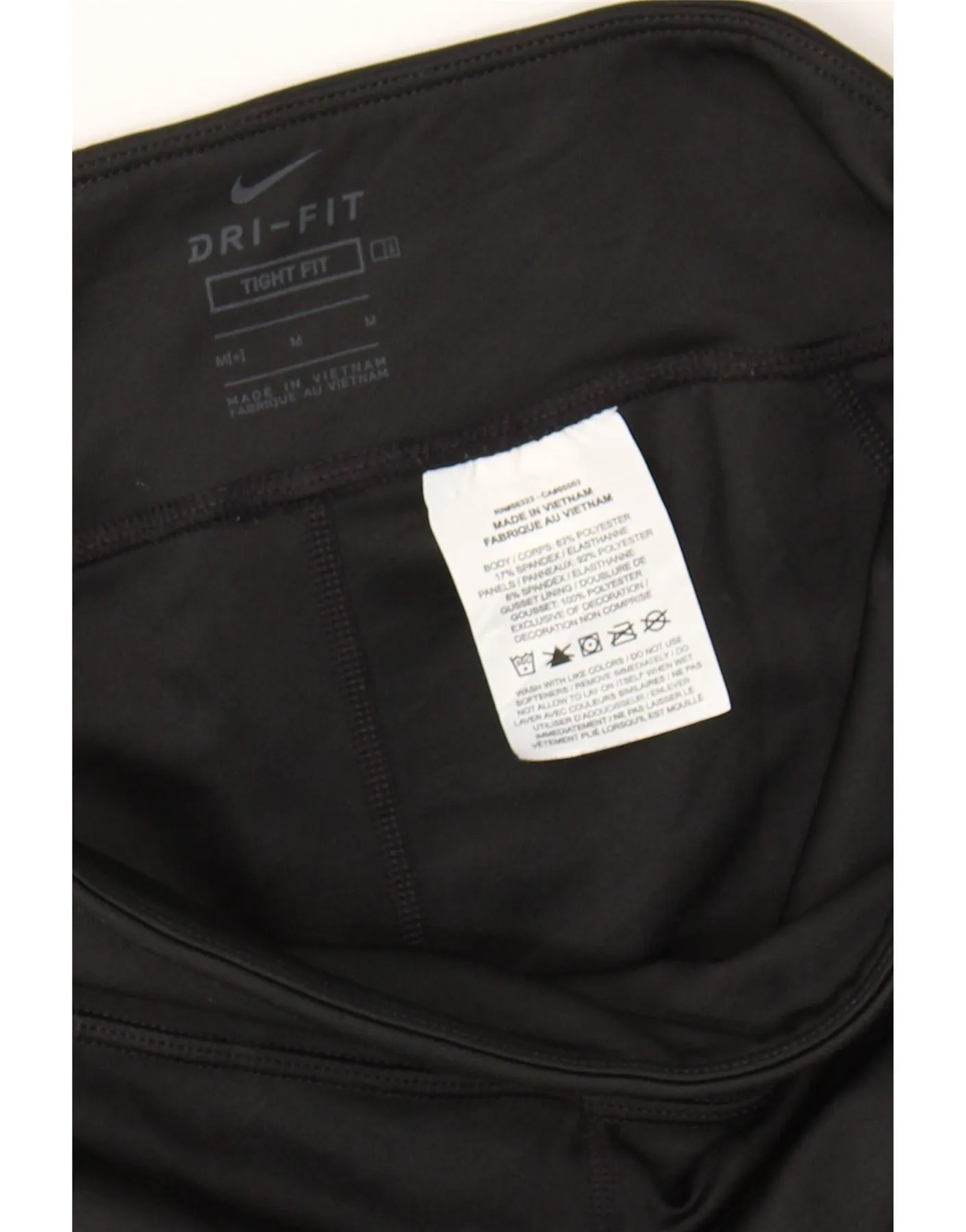 NIKE Boys Tight Fit Sport Shorts 10-11 Years Medium Black Polyester