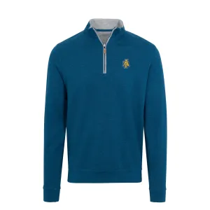 North Carolina A&T Indigo Heather Cloud Cotton Quarter Zip Pullover