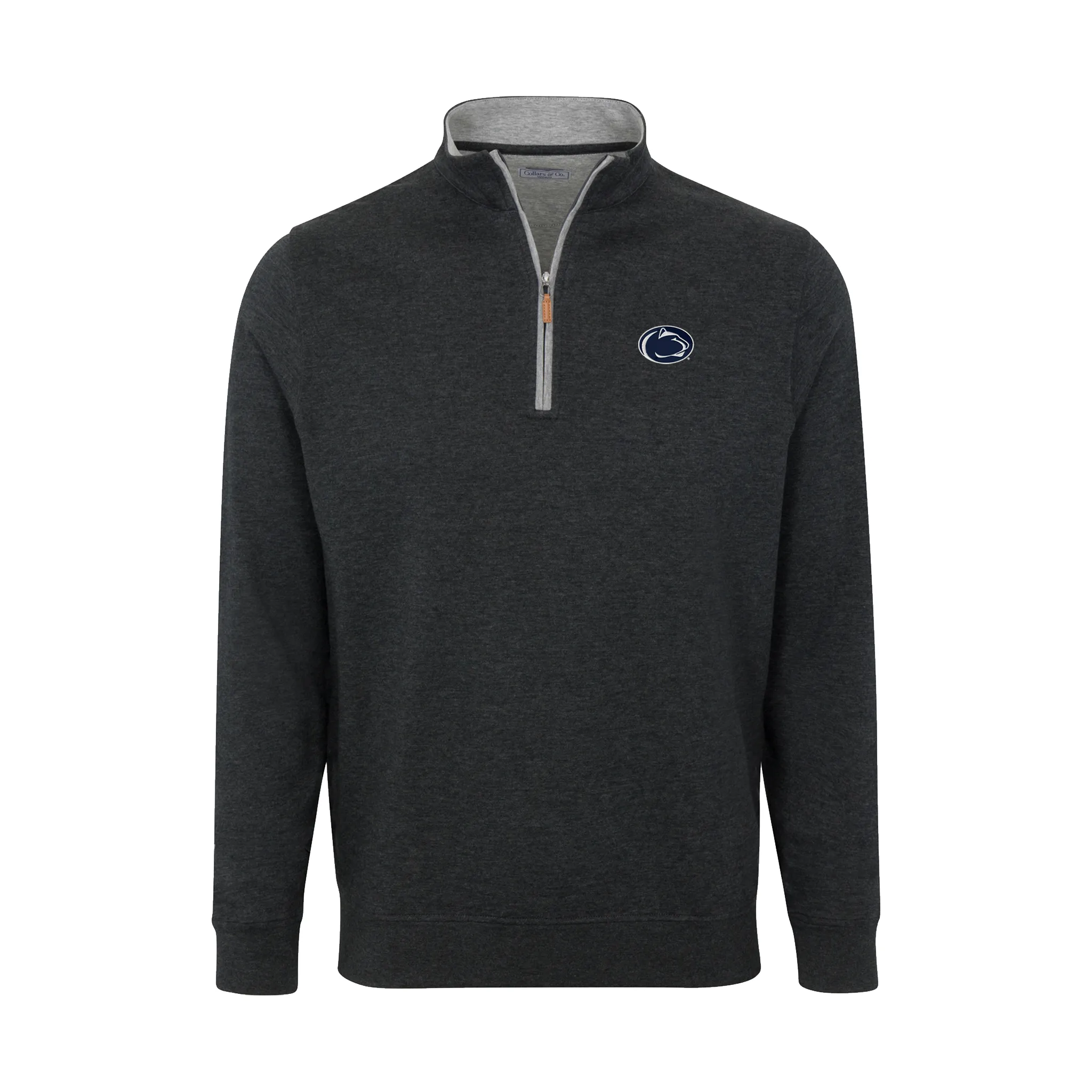 Penn State Charcoal Heather Cloud Cotton Quarter Zip Pullover