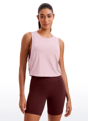Pima Cotton Crop Tank Deep Armhole