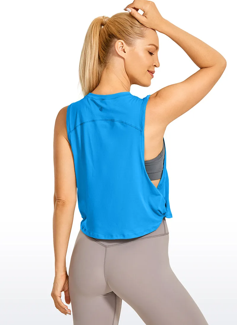 Pima Cotton Crop Tank Deep Armhole