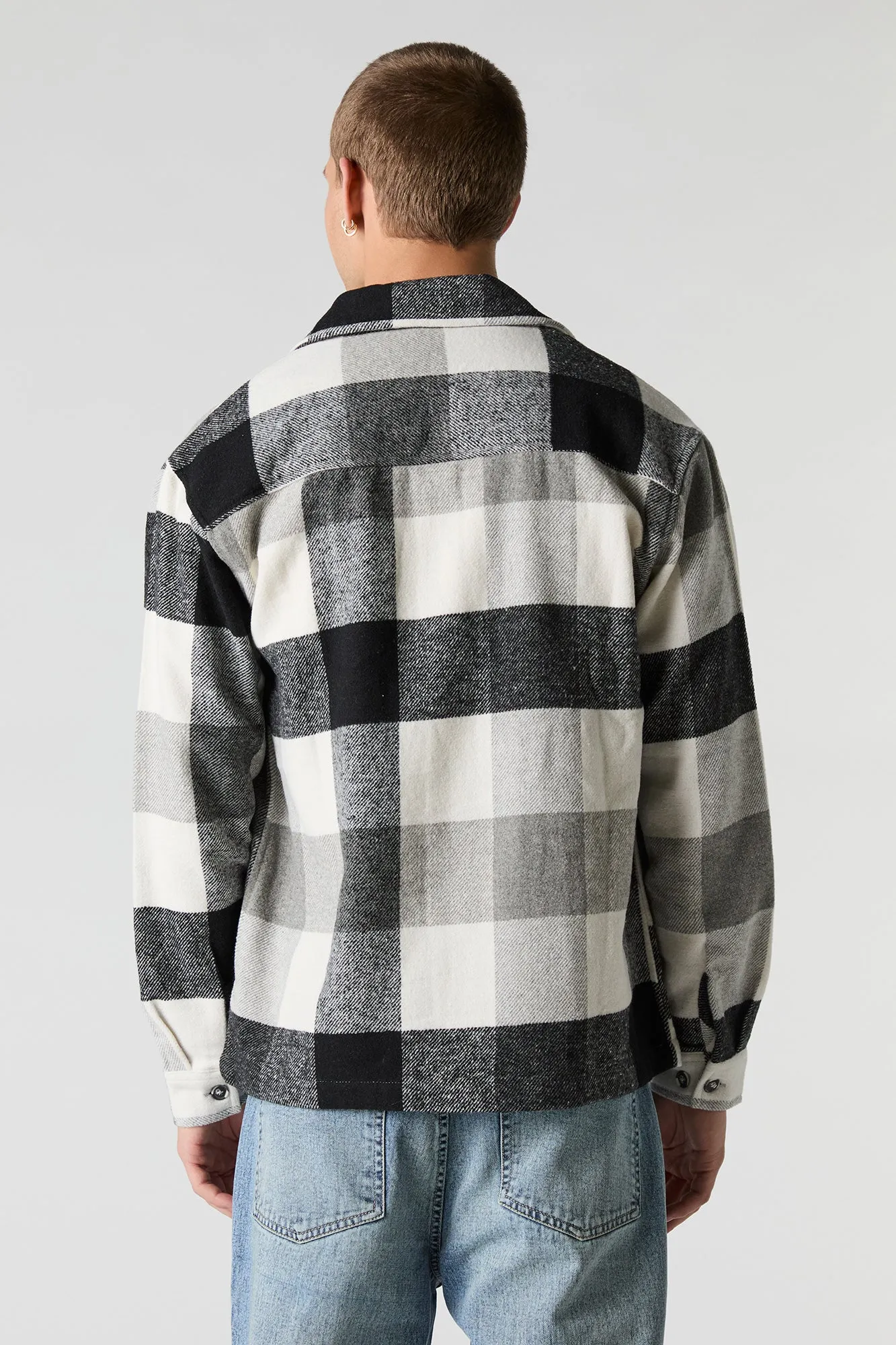Plaid Button-Up Top