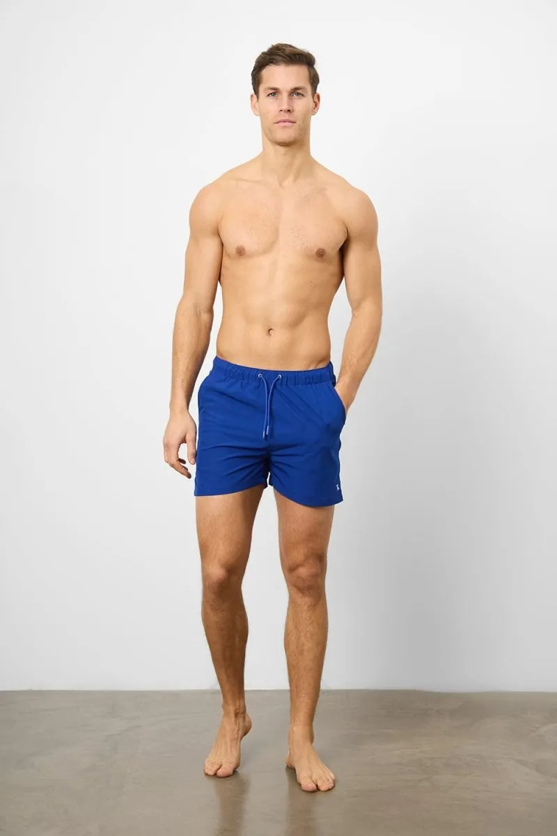 Plain Swim Short in Cobalt