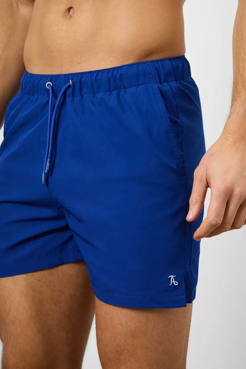 Plain Swim Short in Cobalt