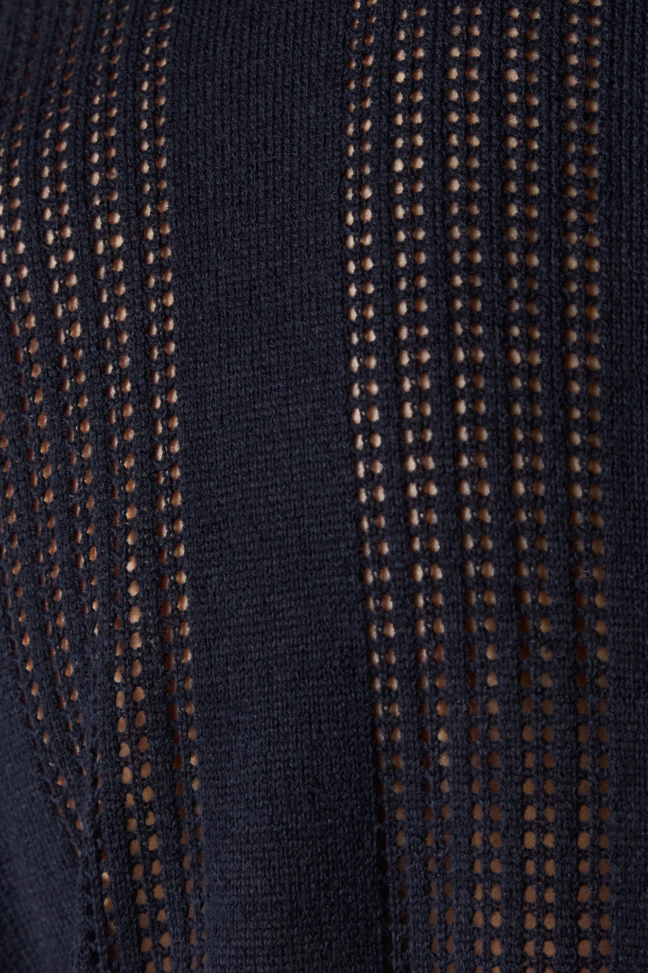 Polo en tricot ajouré