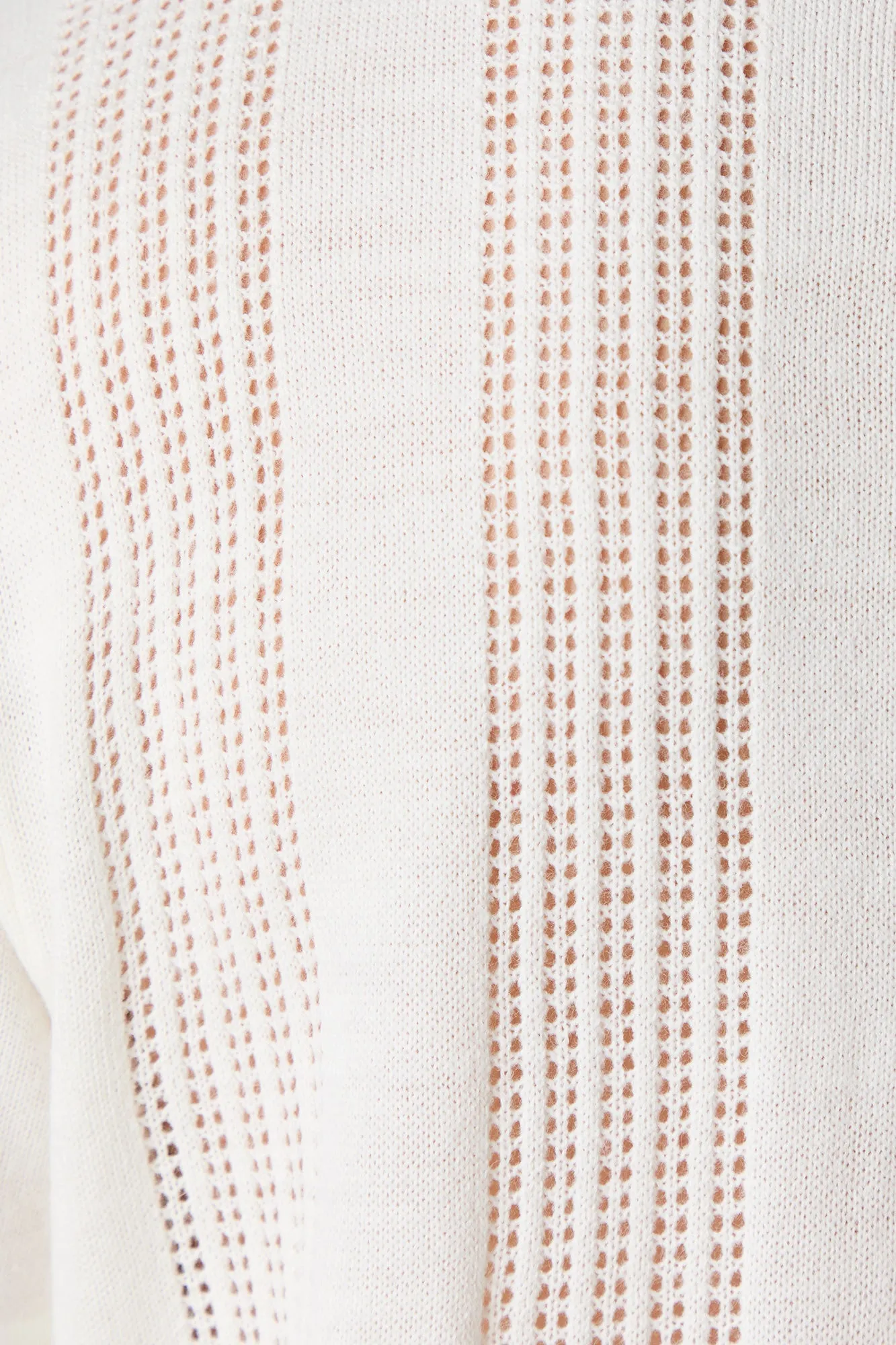 Polo en tricot ajouré