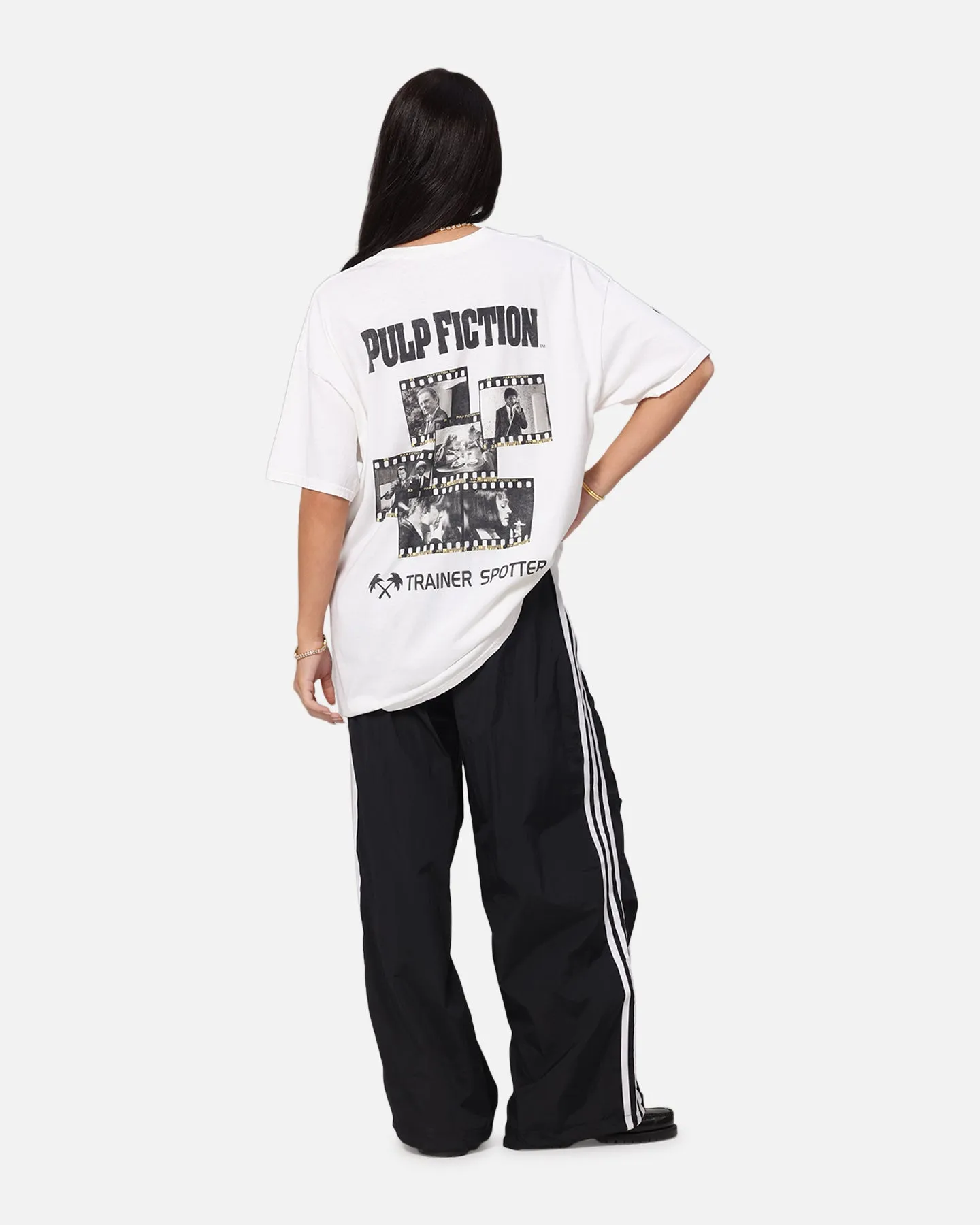 Pulp Fiction Montage T-Shirt White Vintage