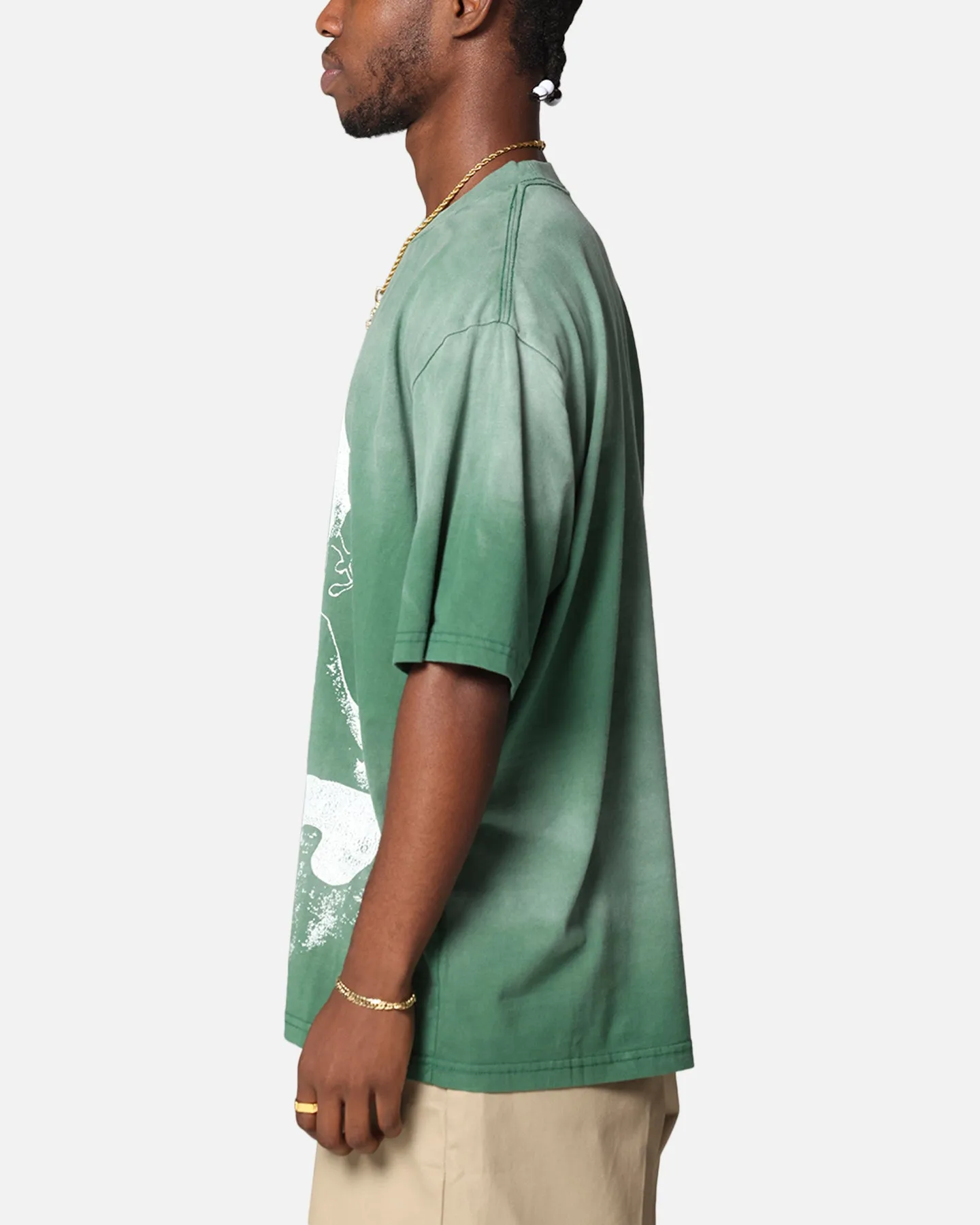 Pusha T Pusha T Hem Vintage T-Shirt Washed Green