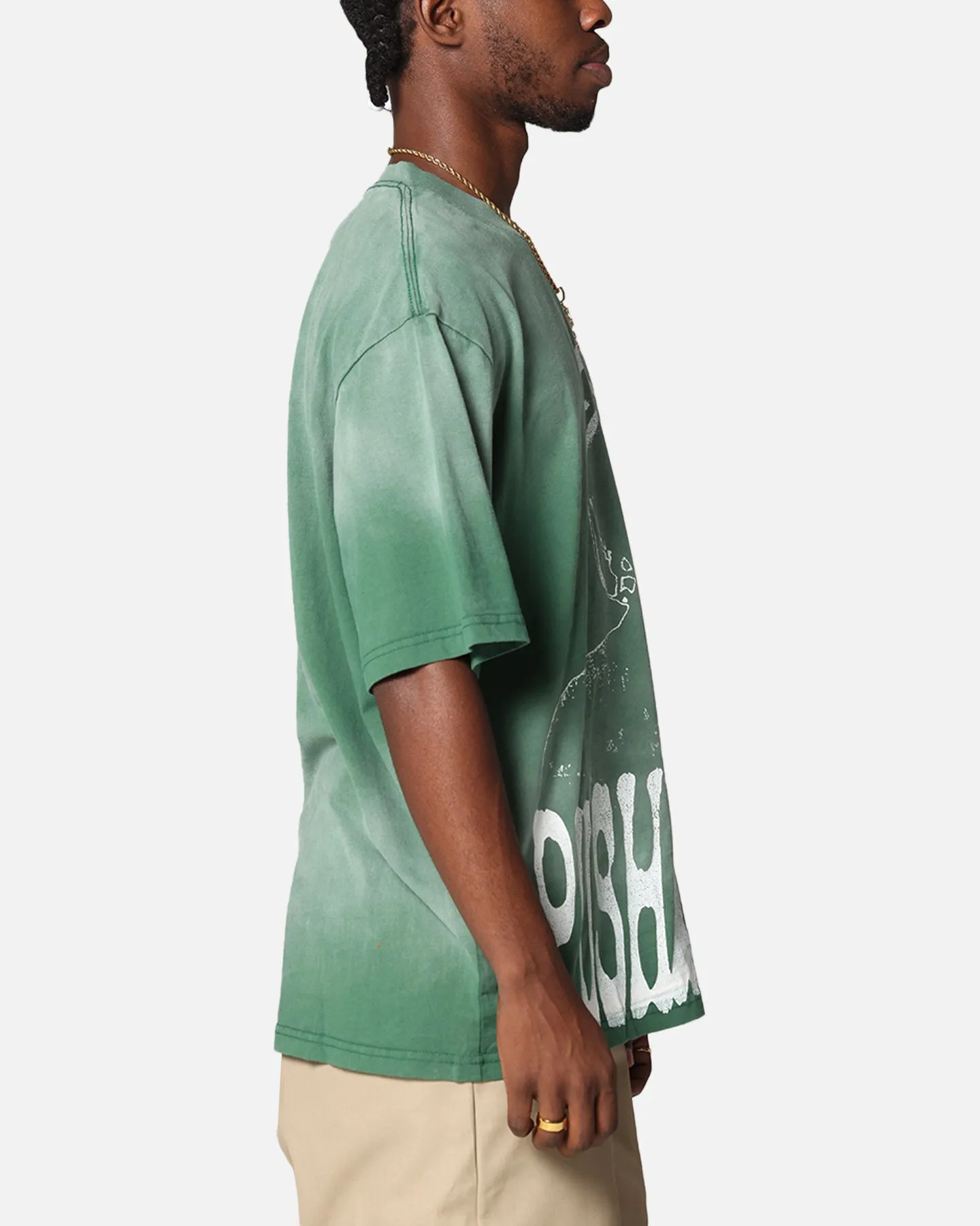 Pusha T Pusha T Hem Vintage T-Shirt Washed Green