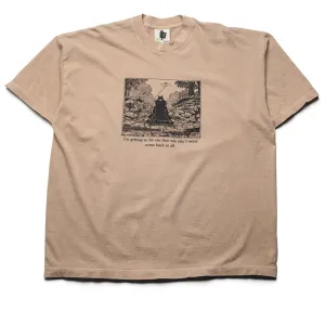 Real Bad Man Warning Tee - Beige