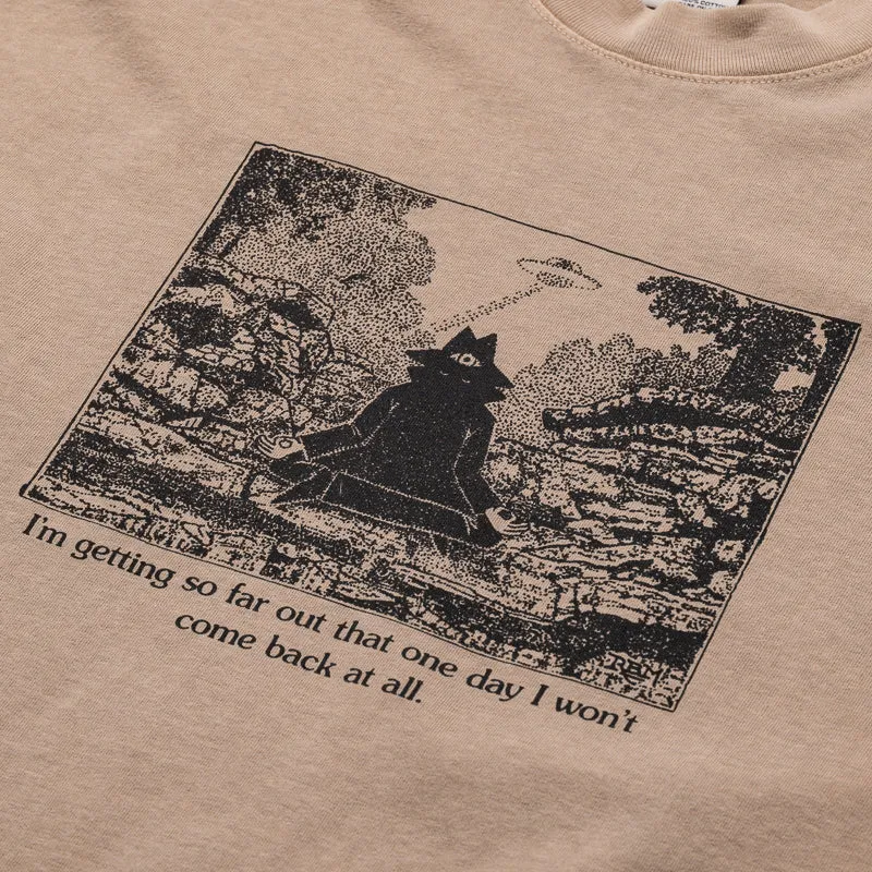 Real Bad Man Warning Tee - Beige