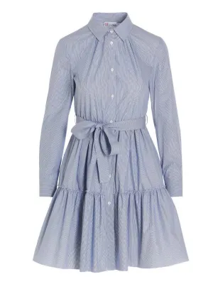 REDValentino Striped Shirt Dress