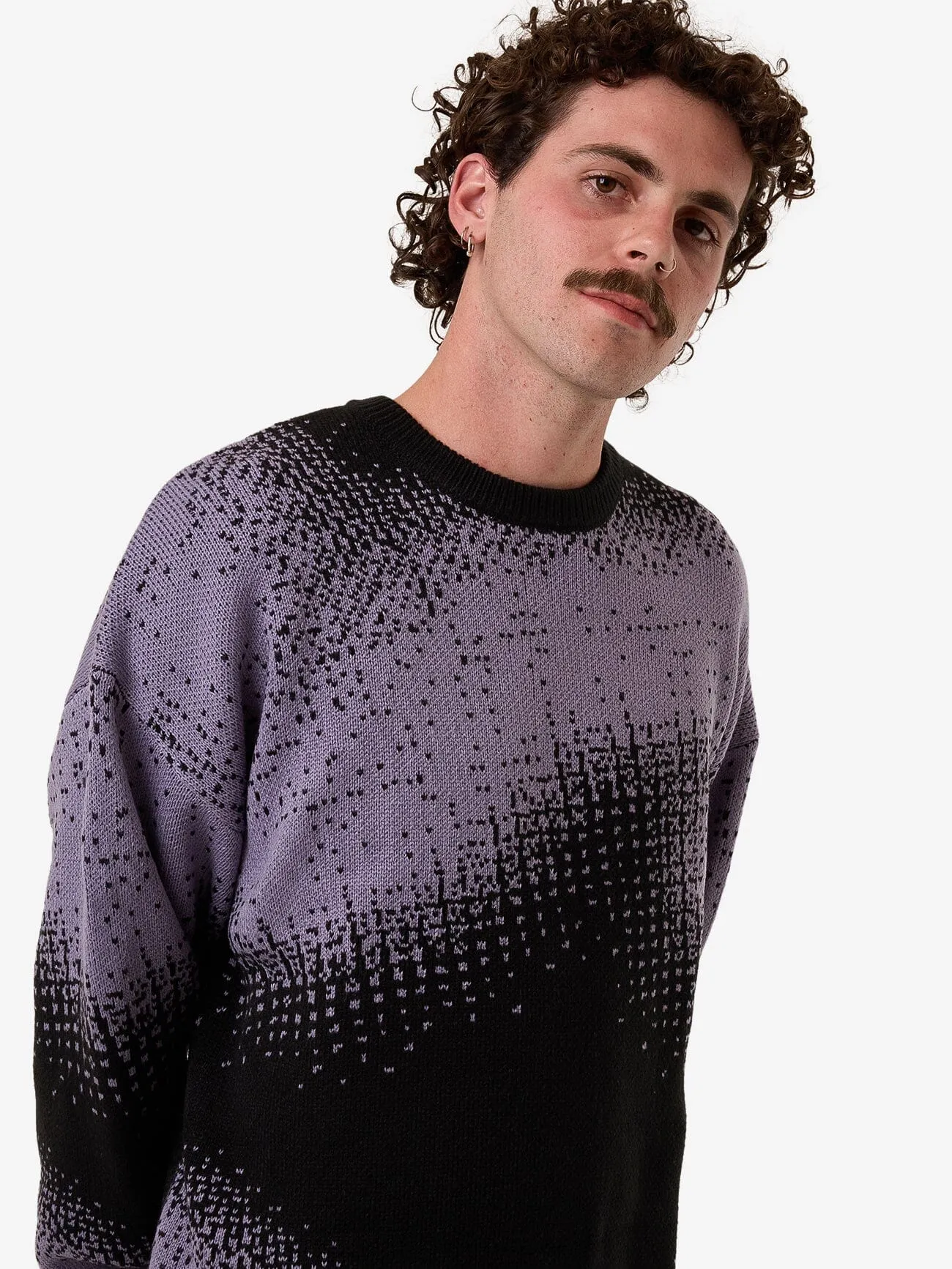 Relax Your Eyes Crew Knit - Black