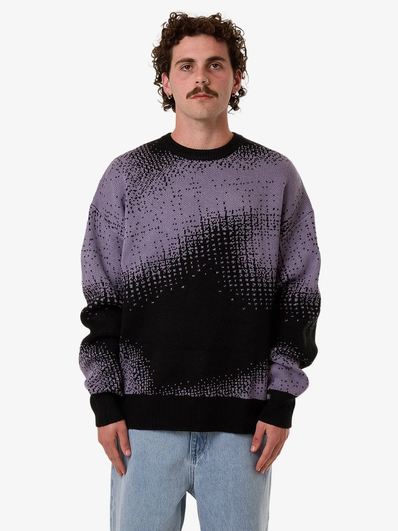 Relax Your Eyes Crew Knit - Black