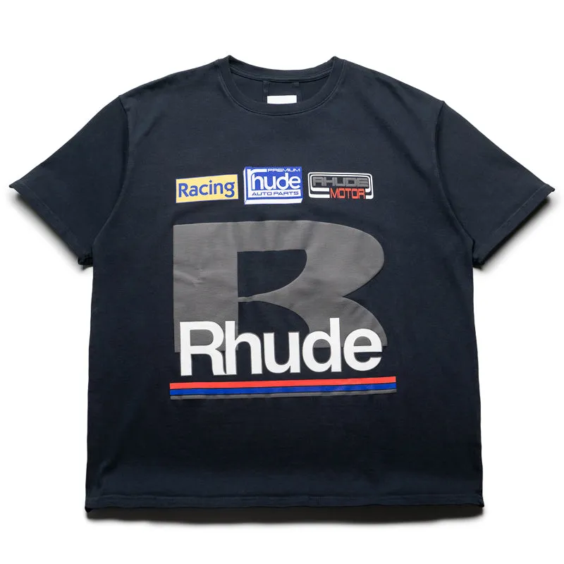 Rhude Petrol Patch Tee - Vintage Black