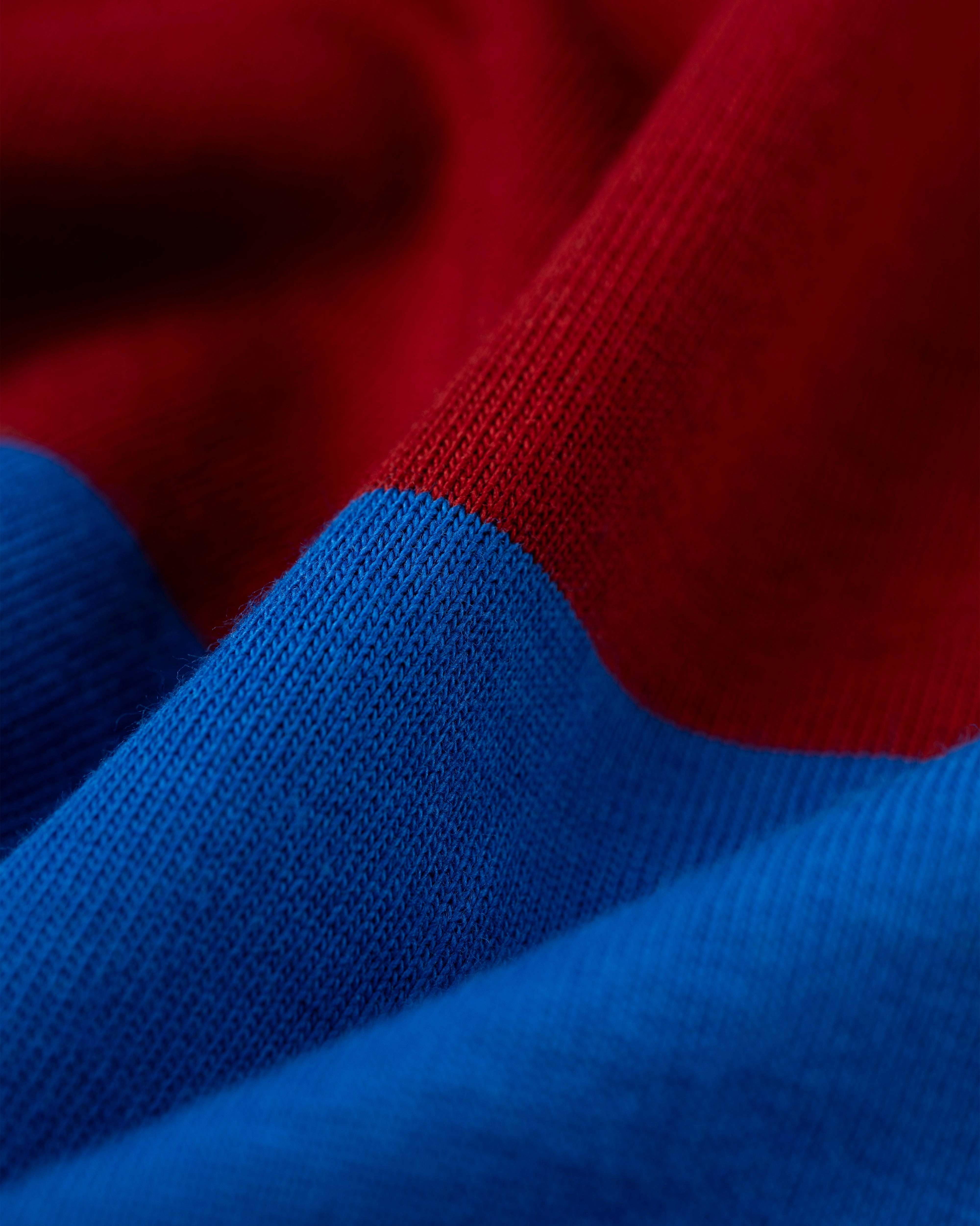 ROYAL BLUE/BURGUNDY STRIPE RUGBY SHIRT