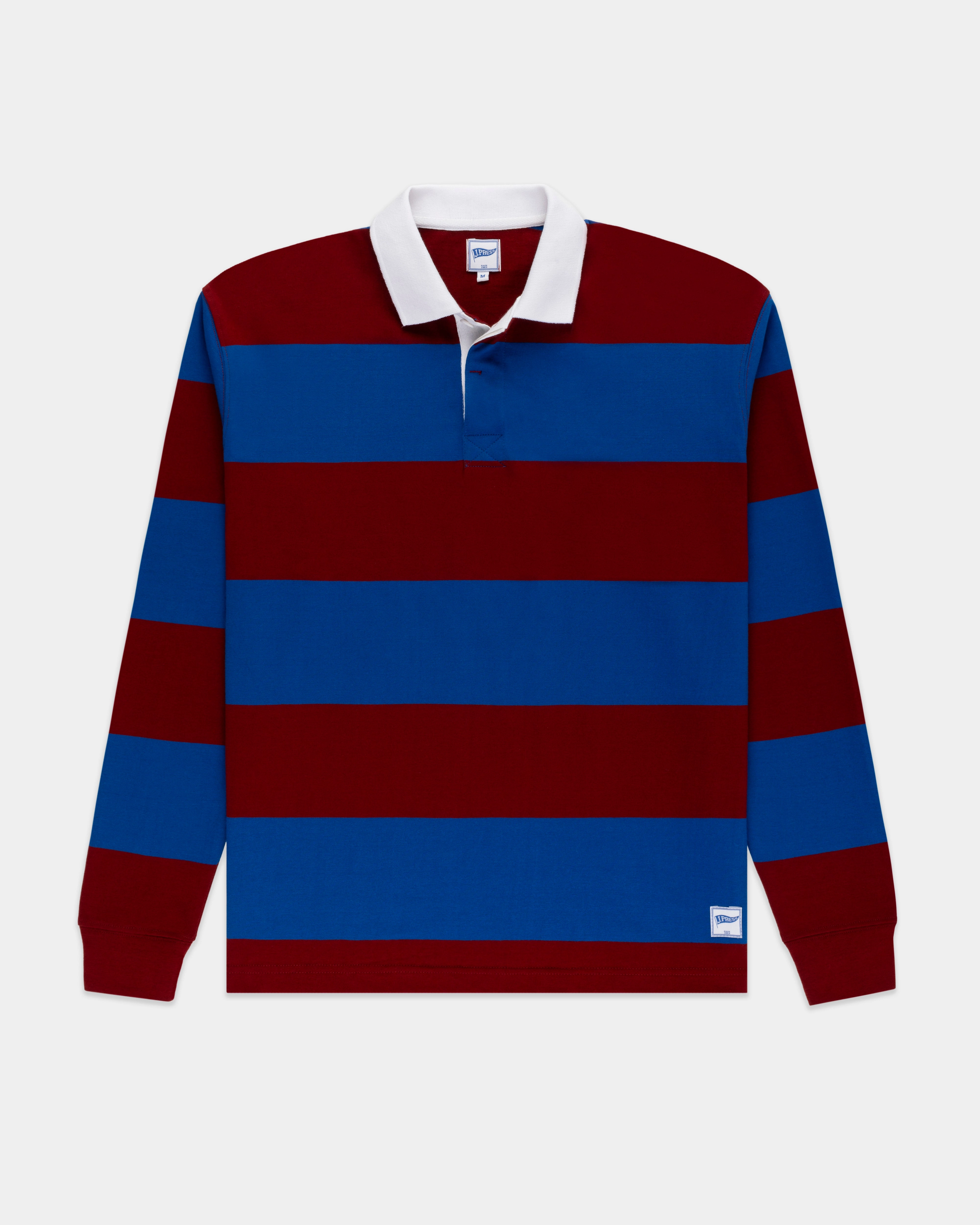 ROYAL BLUE/BURGUNDY STRIPE RUGBY SHIRT