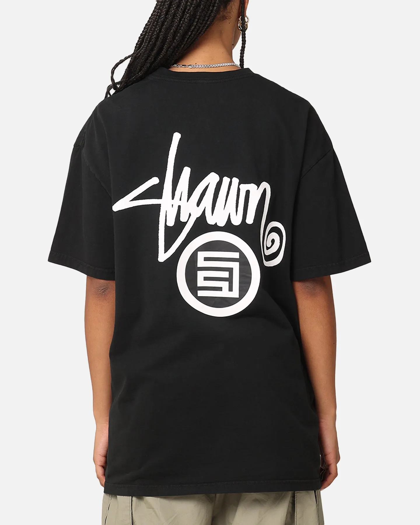 S Double Shawn Dot T-Shirt Washed Black