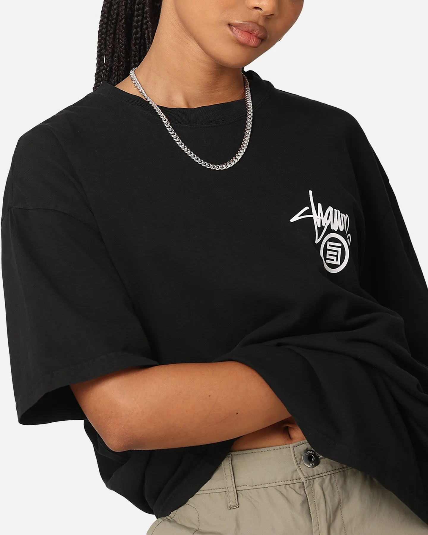 S Double Shawn Dot T-Shirt Washed Black