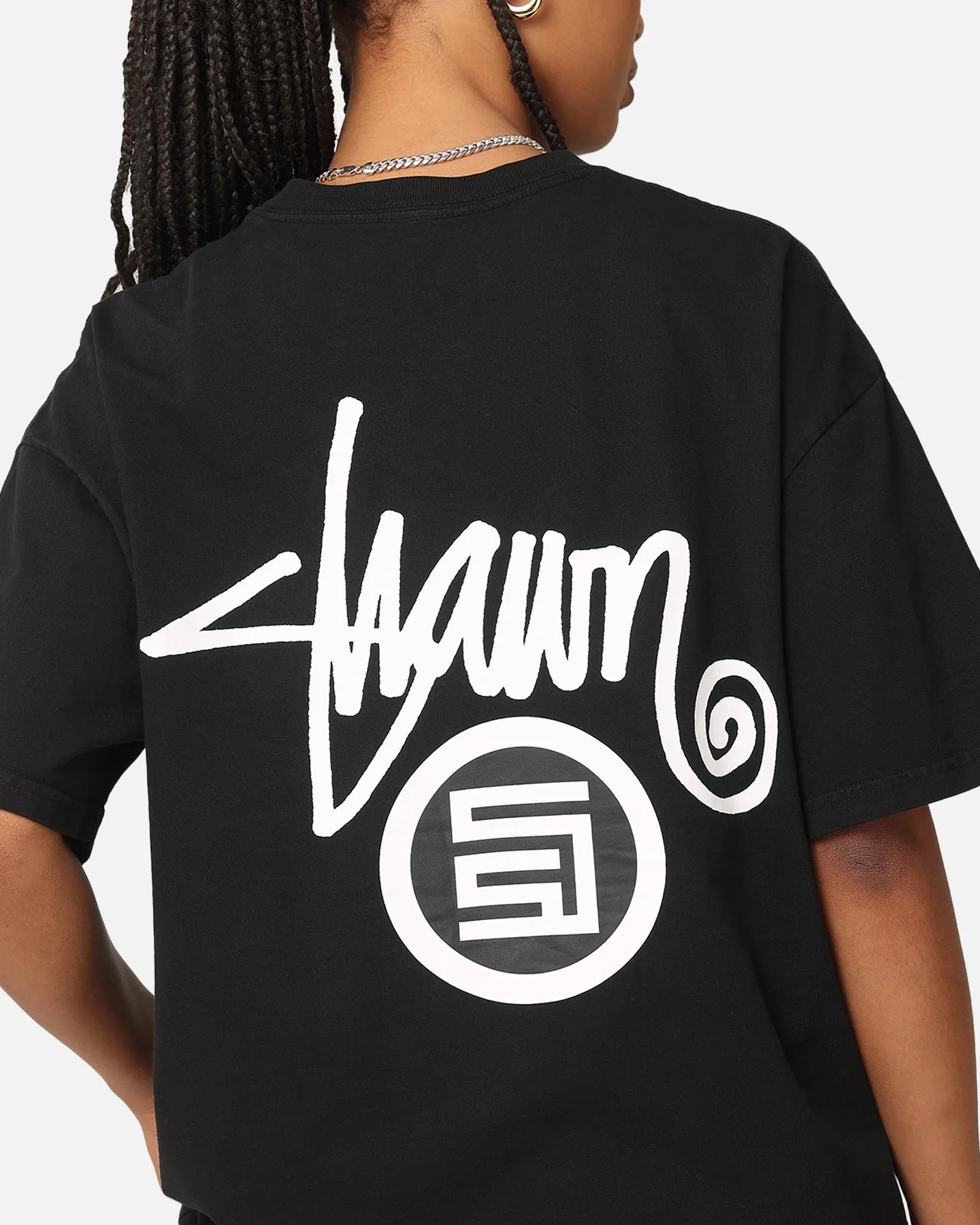 S Double Shawn Dot T-Shirt Washed Black