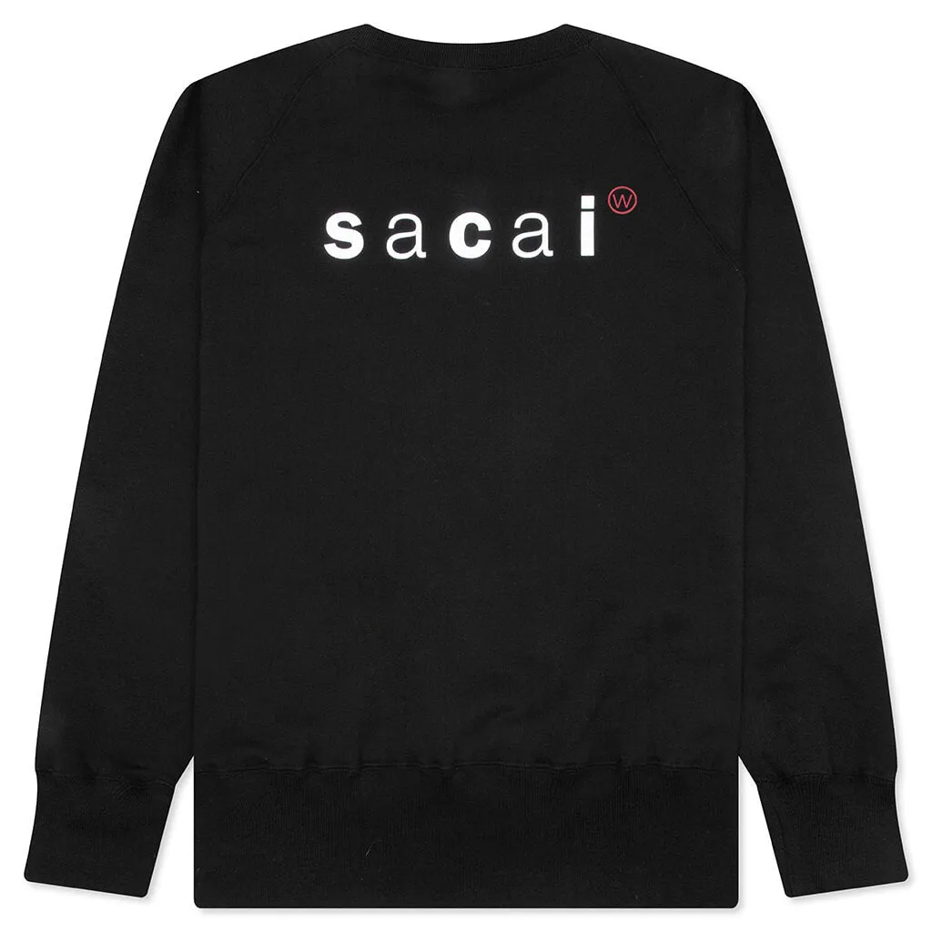 Sacai x WTAPS Print Pullover - Black