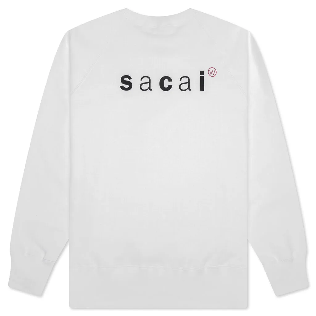 Sacai x WTAPS Print Pullover - White
