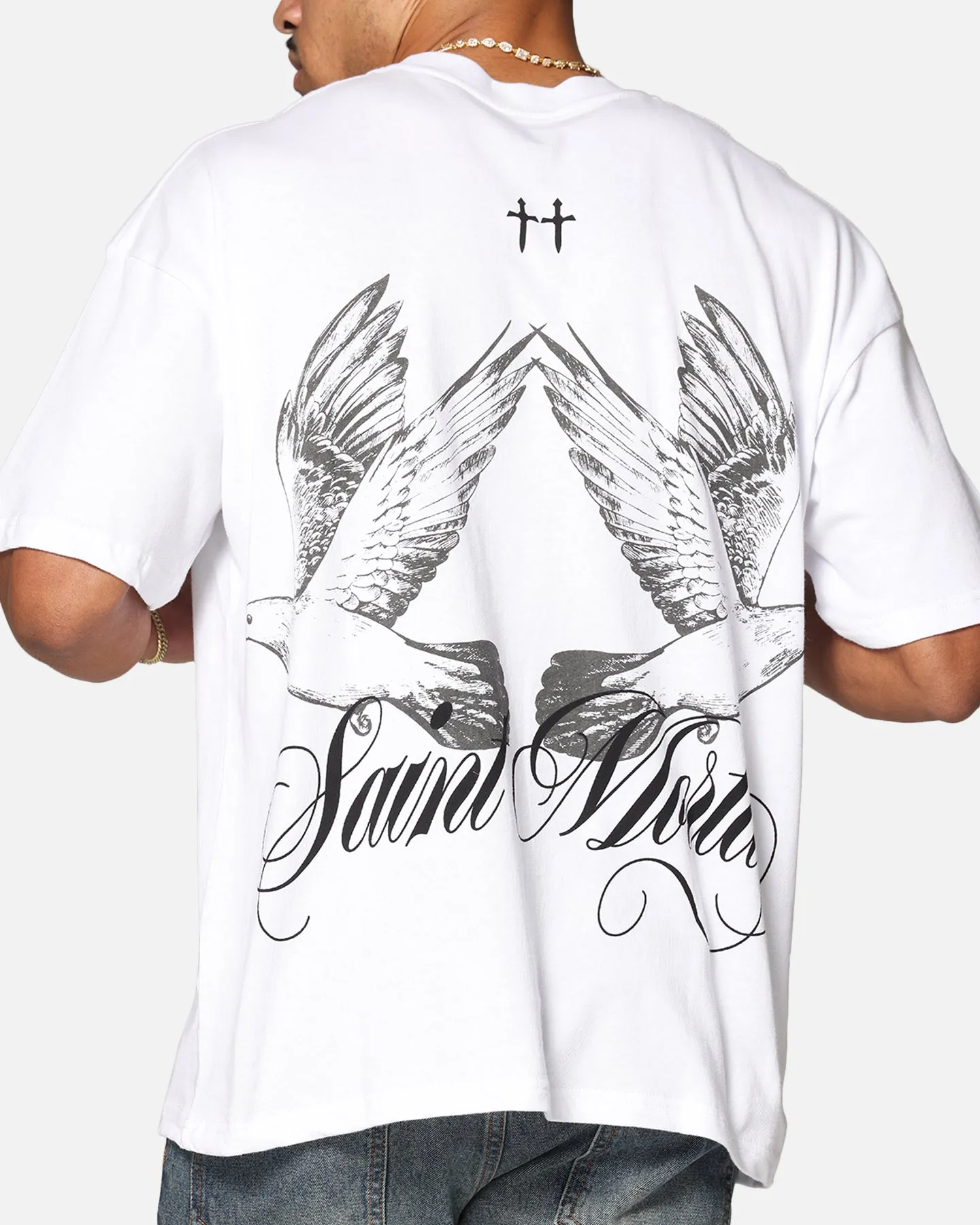 Saint Morta Dover Drop Shoulder T-Shirt White