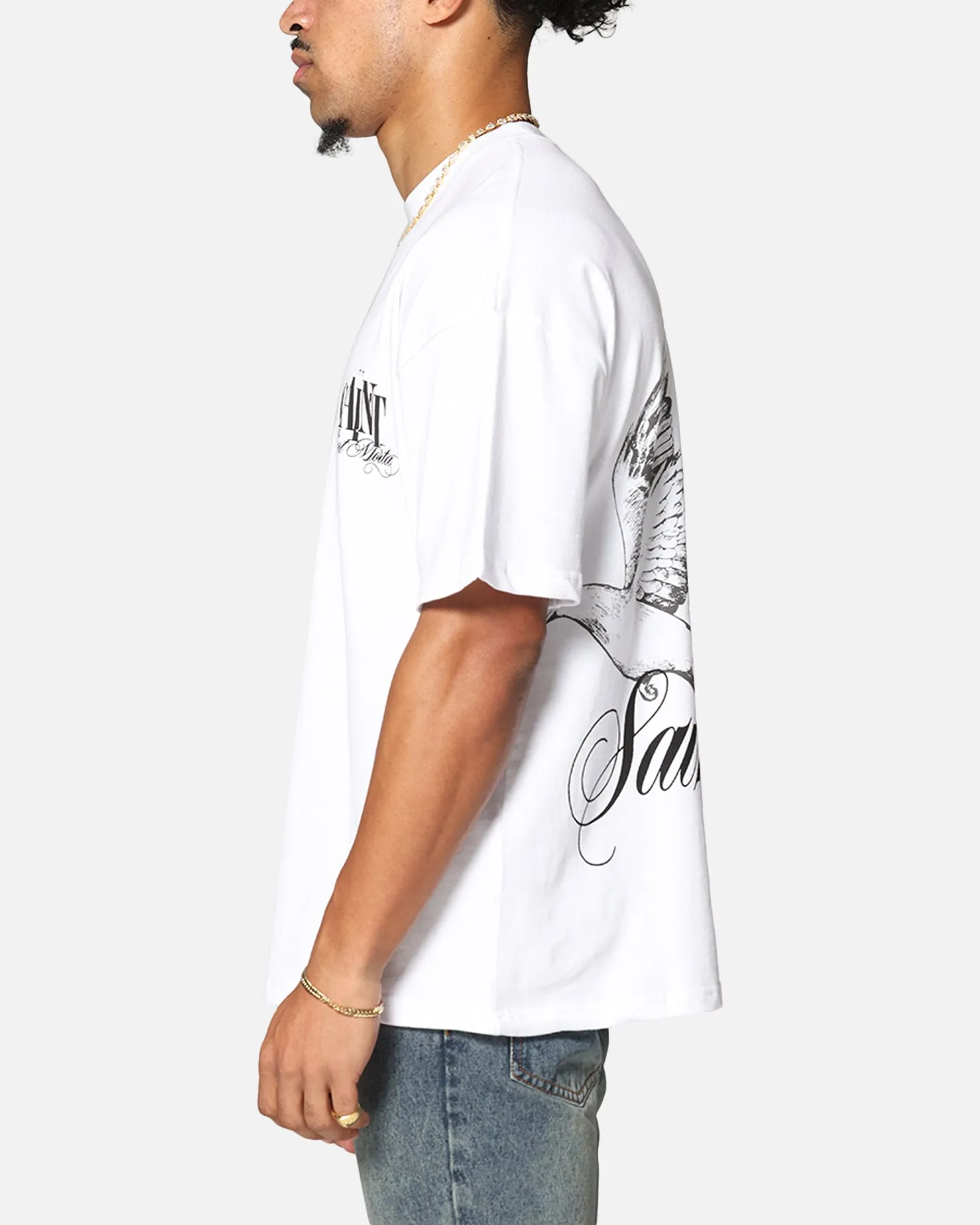 Saint Morta Dover Drop Shoulder T-Shirt White
