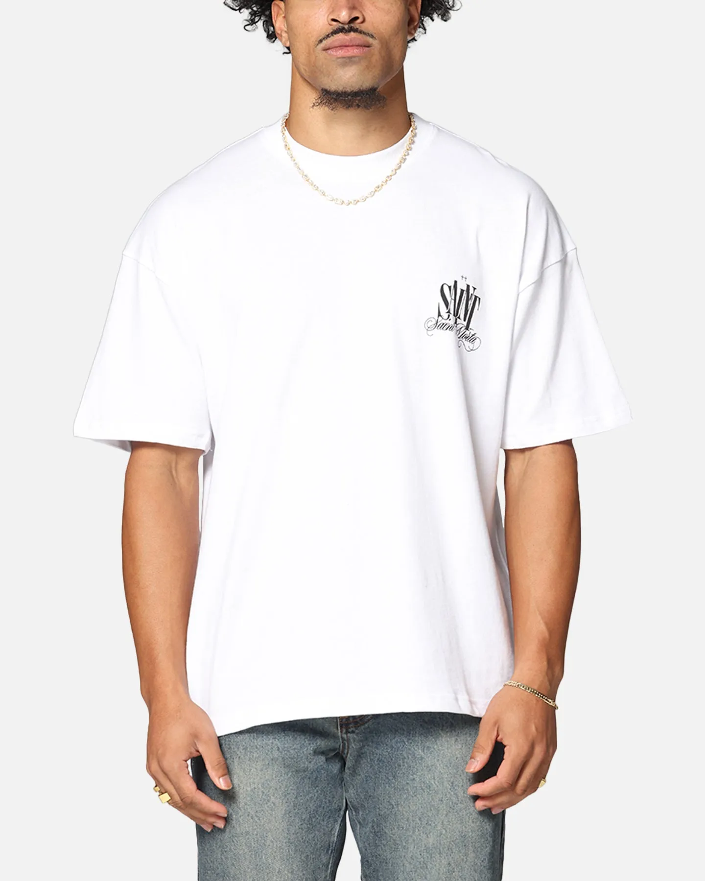 Saint Morta Dover Drop Shoulder T-Shirt White