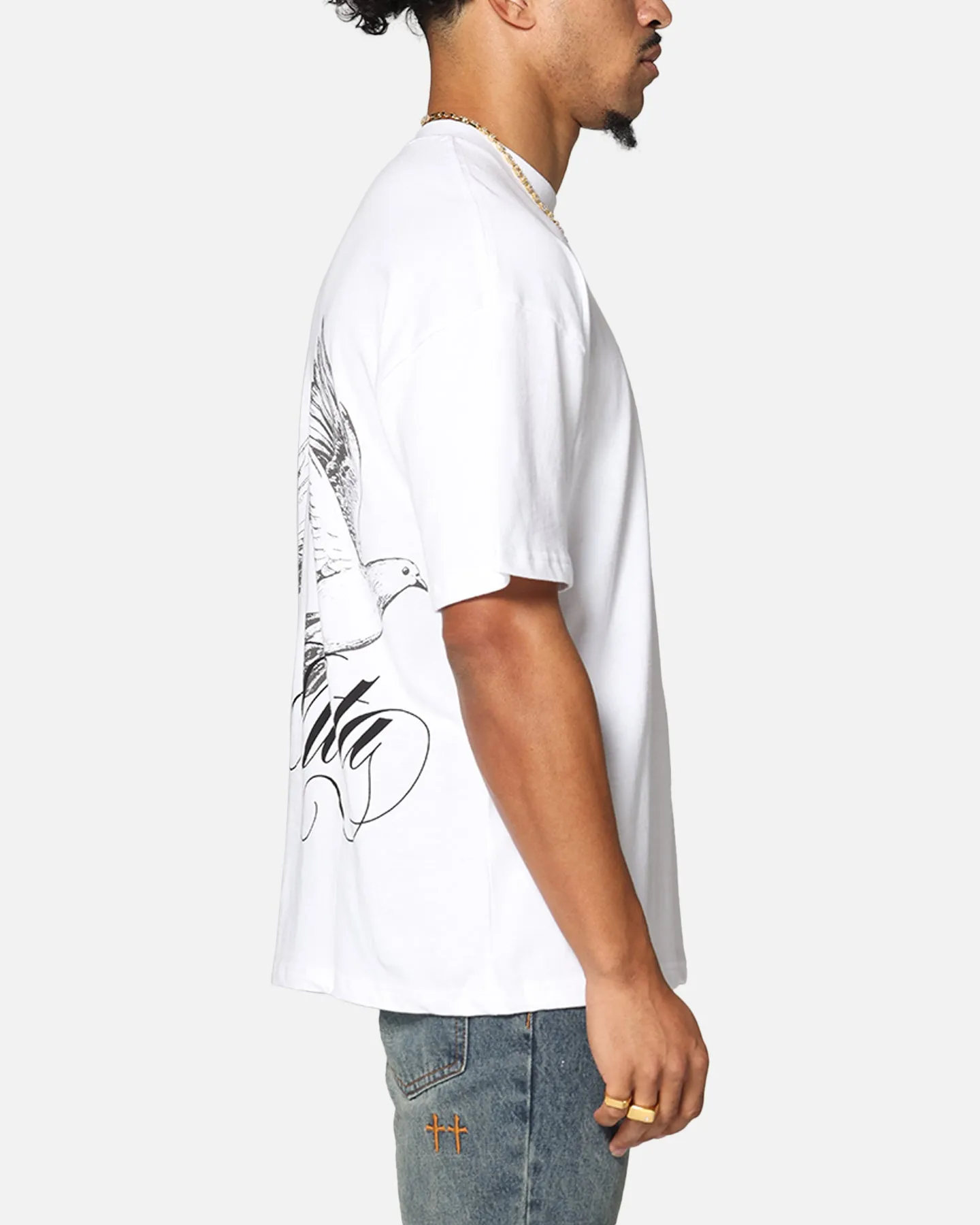 Saint Morta Dover Drop Shoulder T-Shirt White