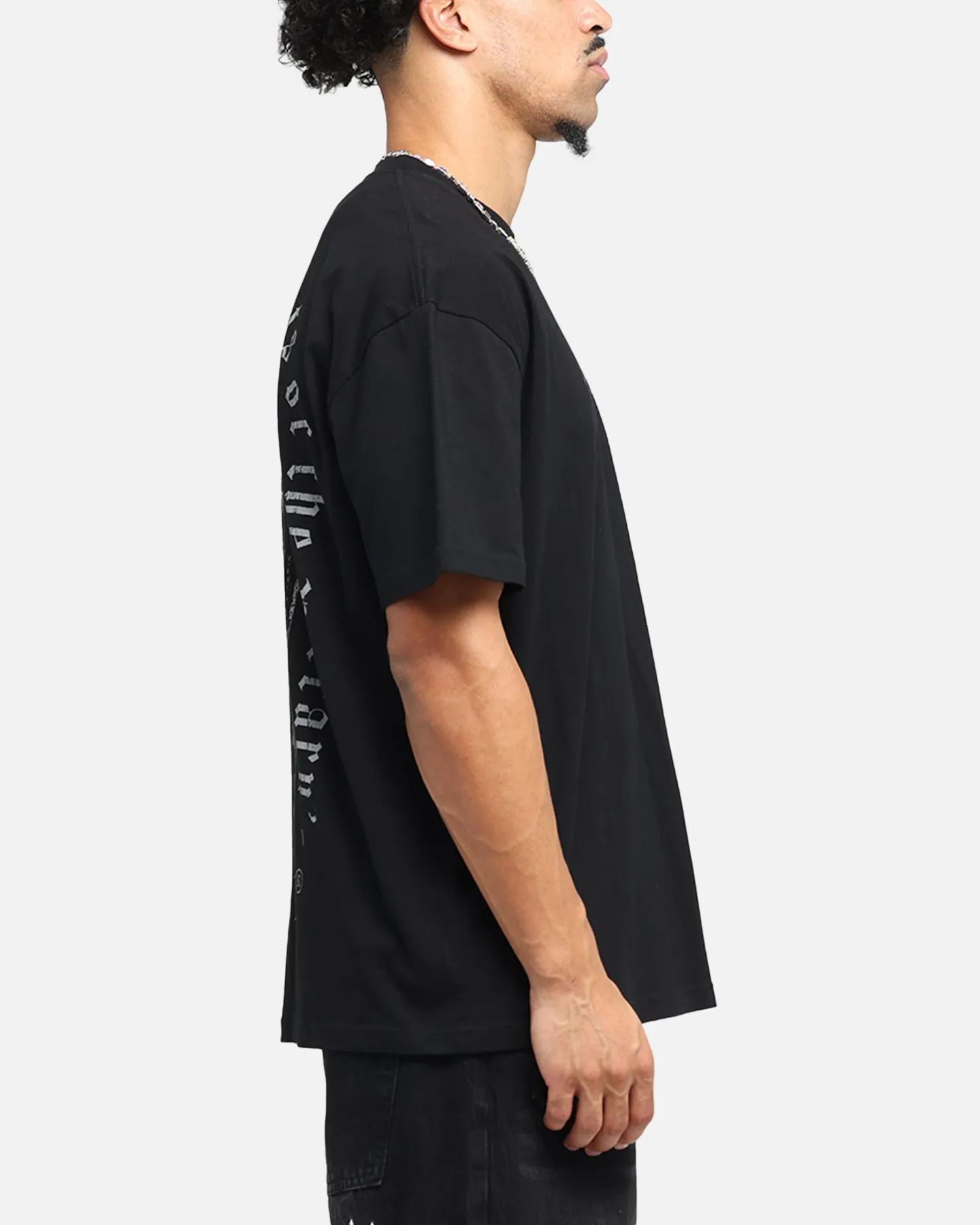 Saint Morta Weiry Hearts Boxy T-Shirt Black
