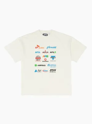 Semiconductor Multi Logo T-Shirt Antique White