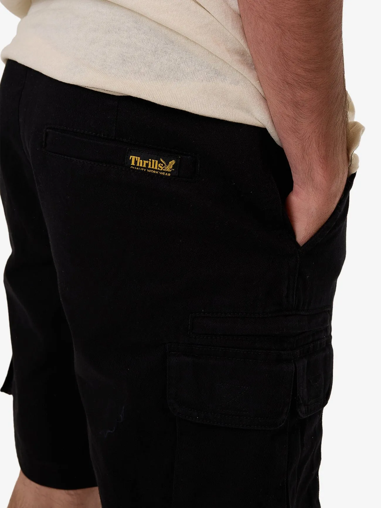 Slacker Union Cargo Short - Black