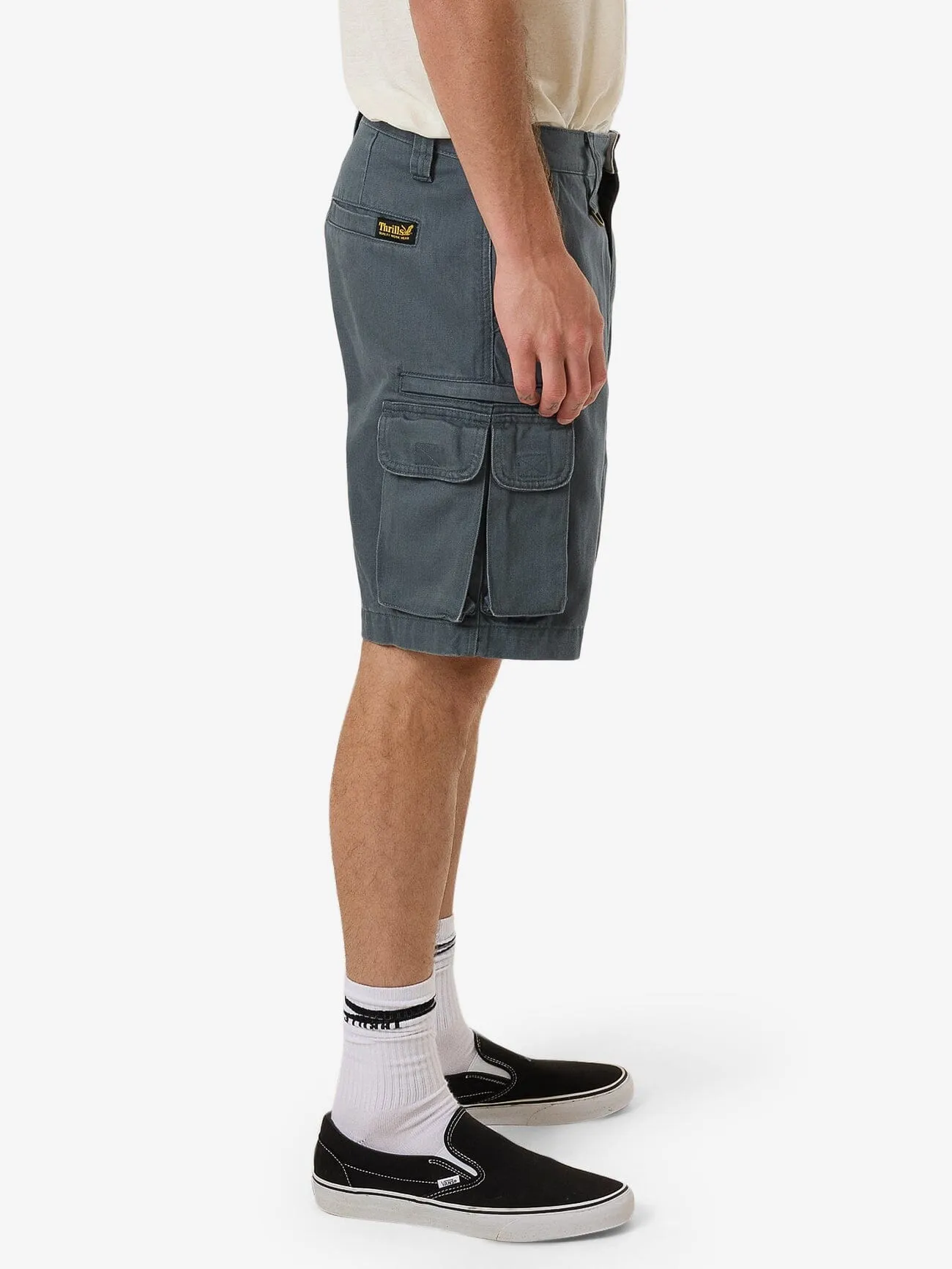 Slacker Union Cargo Short - Dark Slate