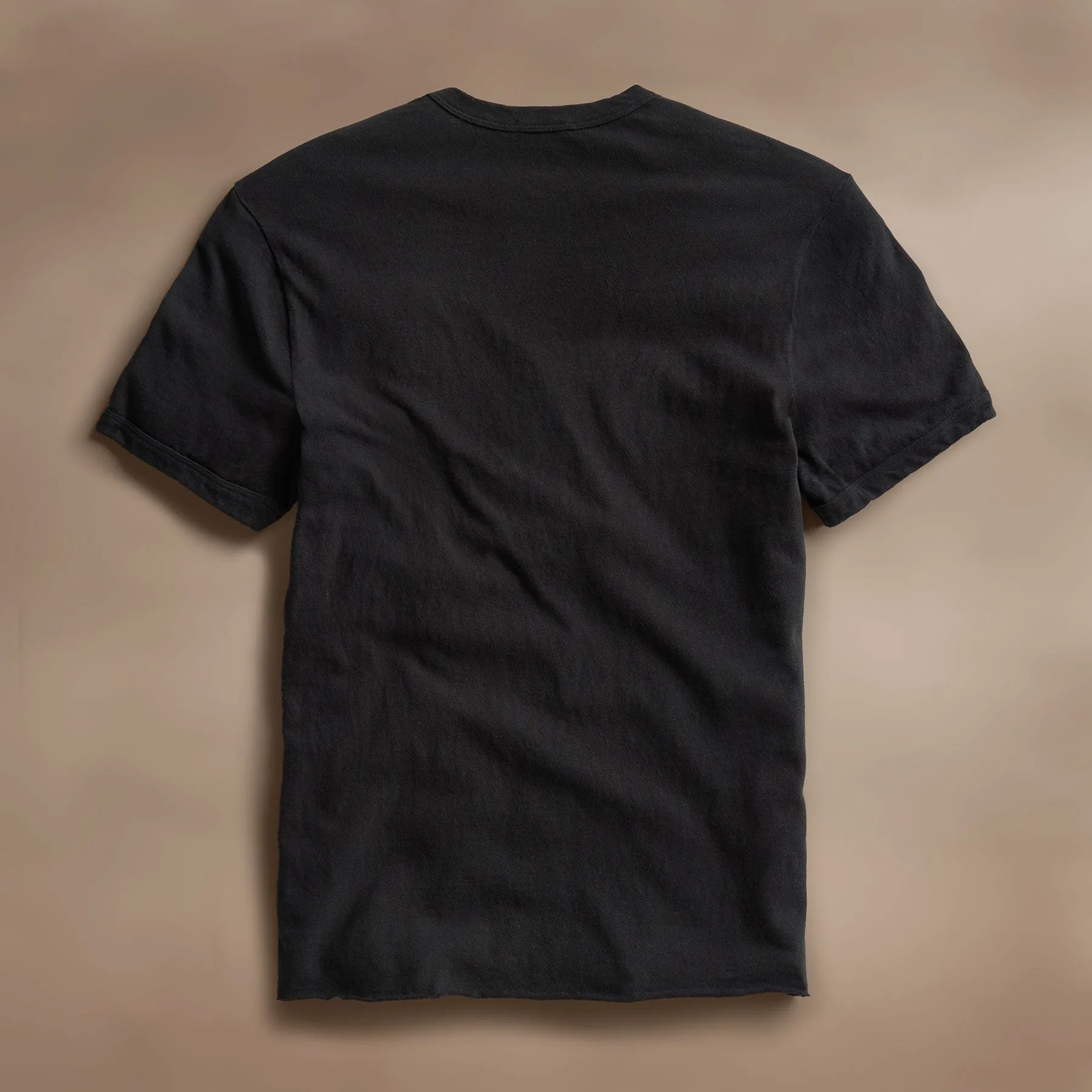 Slub Jersey Short Sleeve Crew - Black