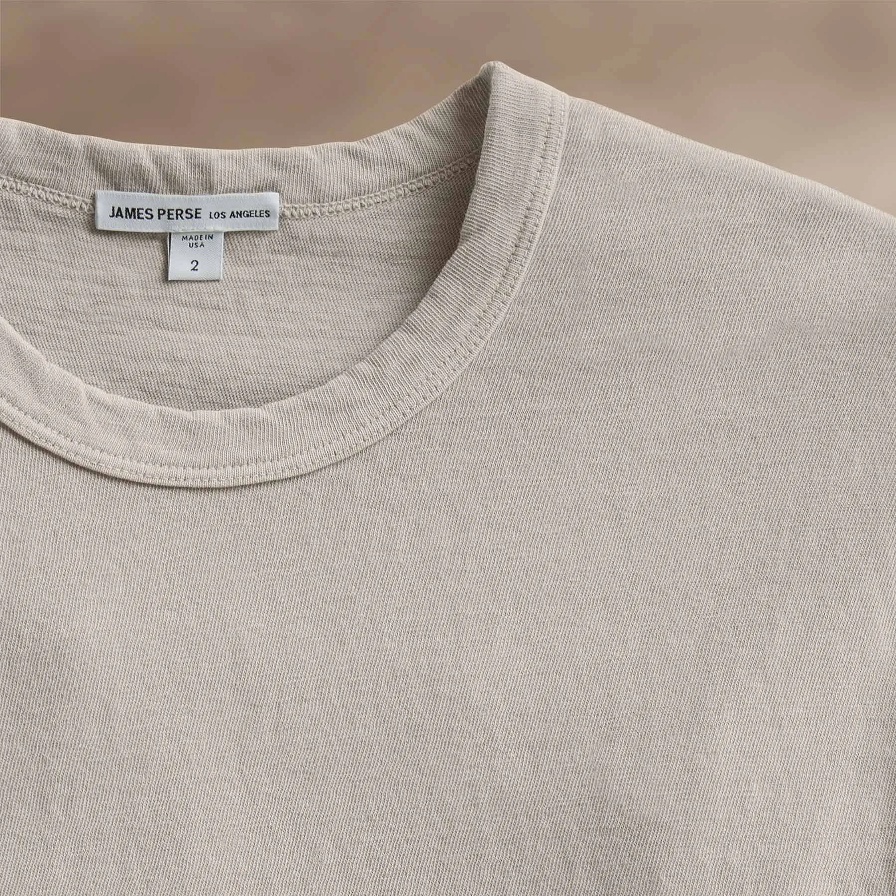 Slub Jersey Short Sleeve Crew - Salt Pigment