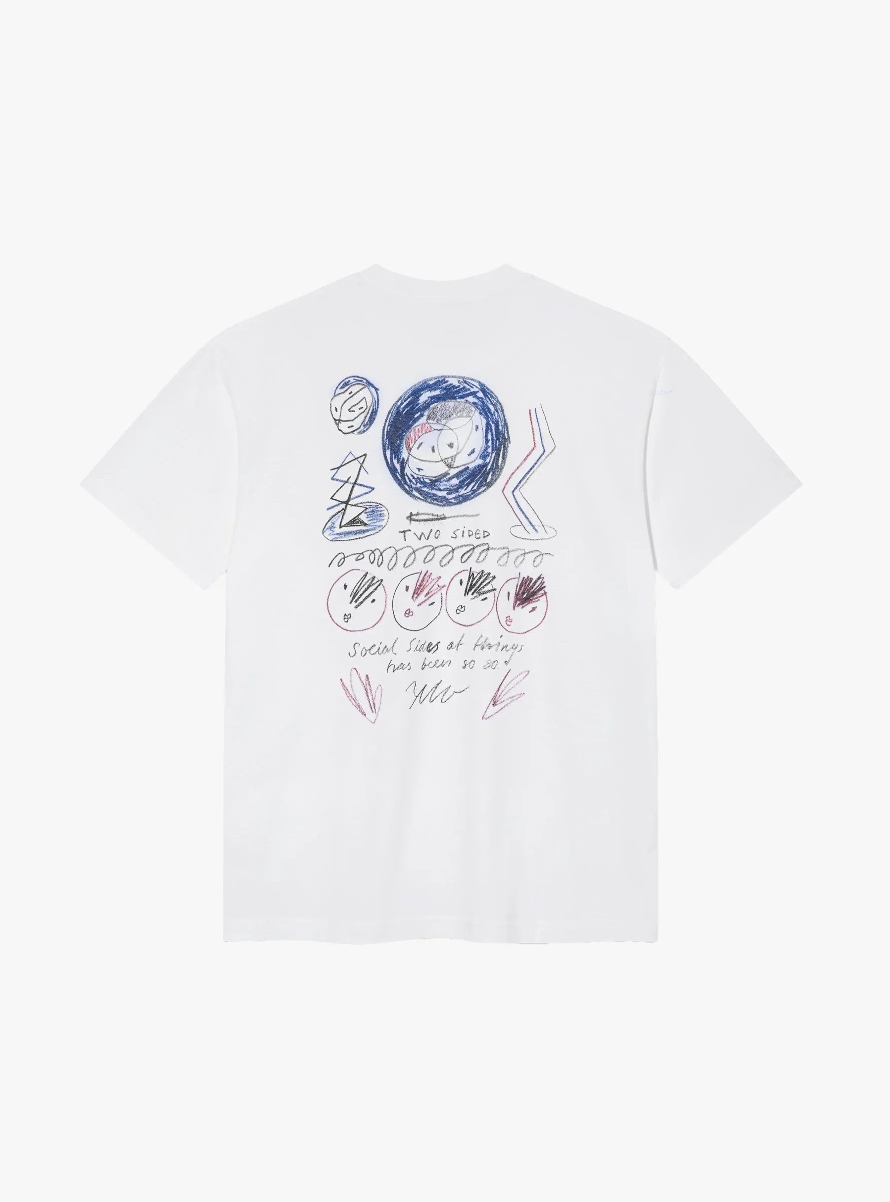 Social Side Tee White