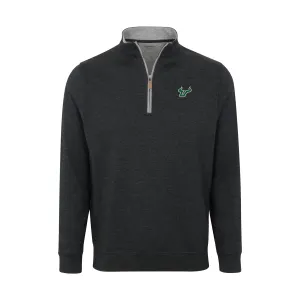 South Florida Charcoal Heather Cloud Cotton Quarter Zip Pullover