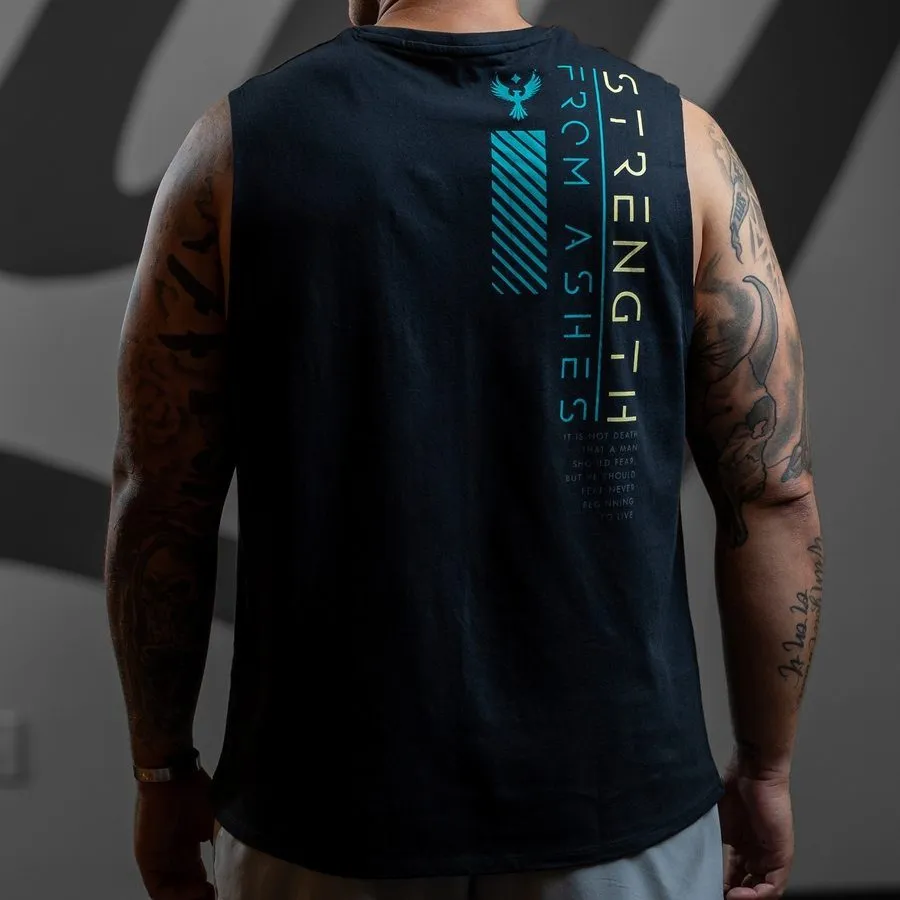 Strength From Ashes Muscle Tank - Black