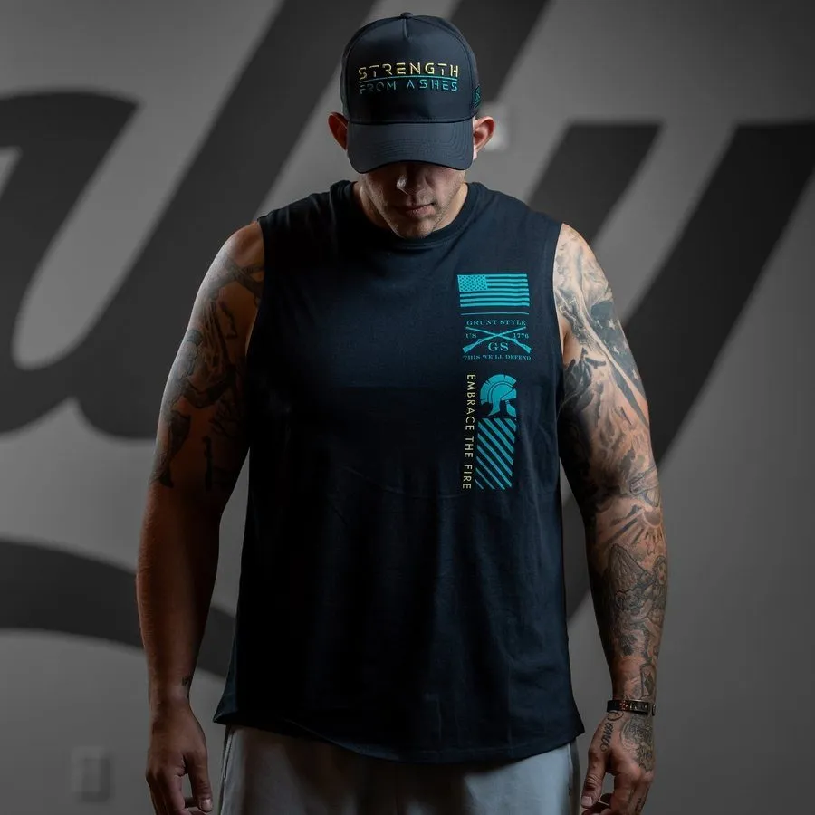 Strength From Ashes Muscle Tank - Black