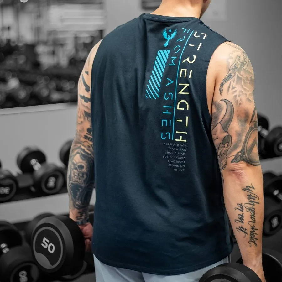 Strength From Ashes Muscle Tank - Black
