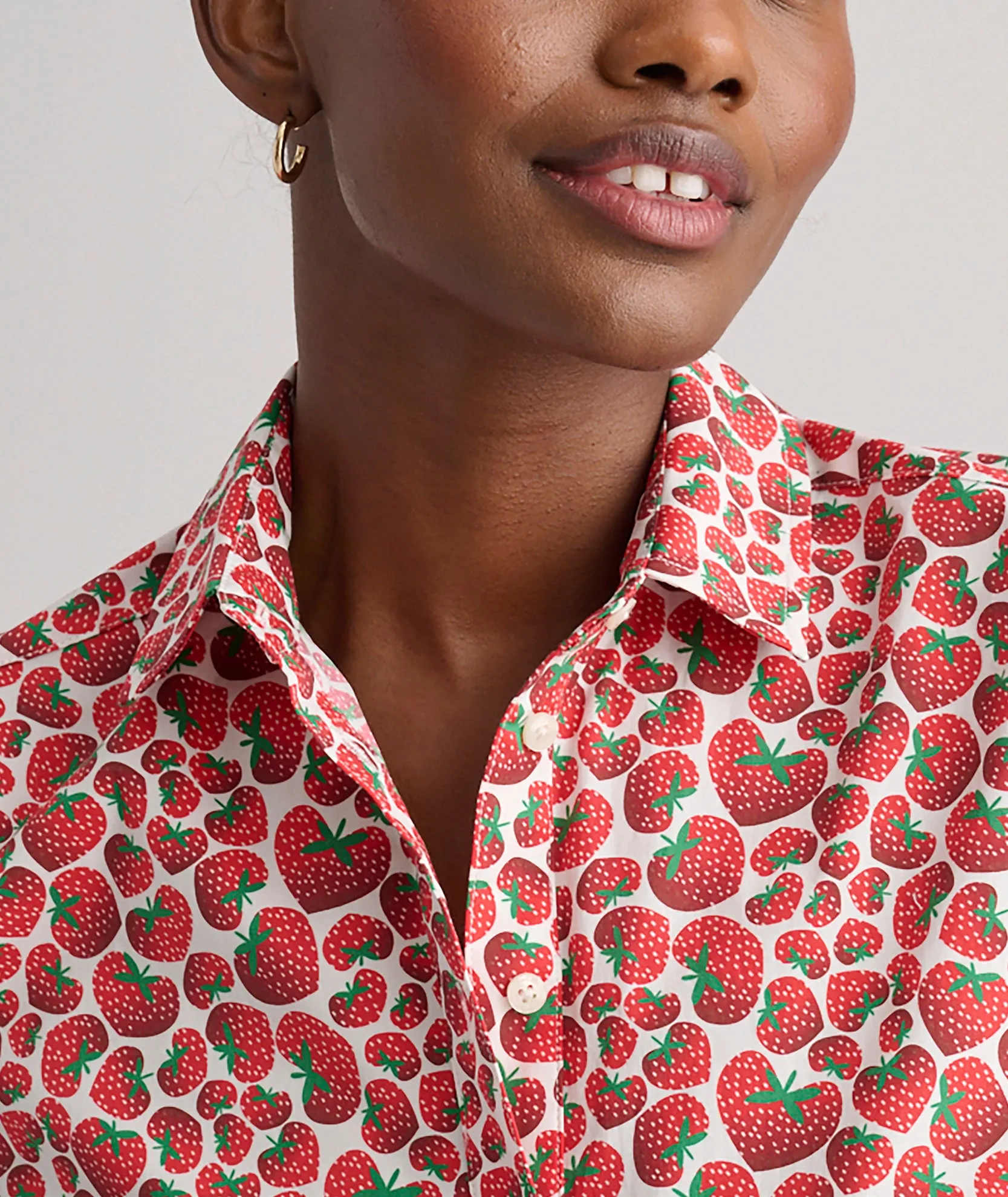 Stretch Cotton Short-Sleeve Jaime Shirt