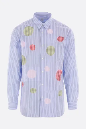 striped cotton poplin shirt