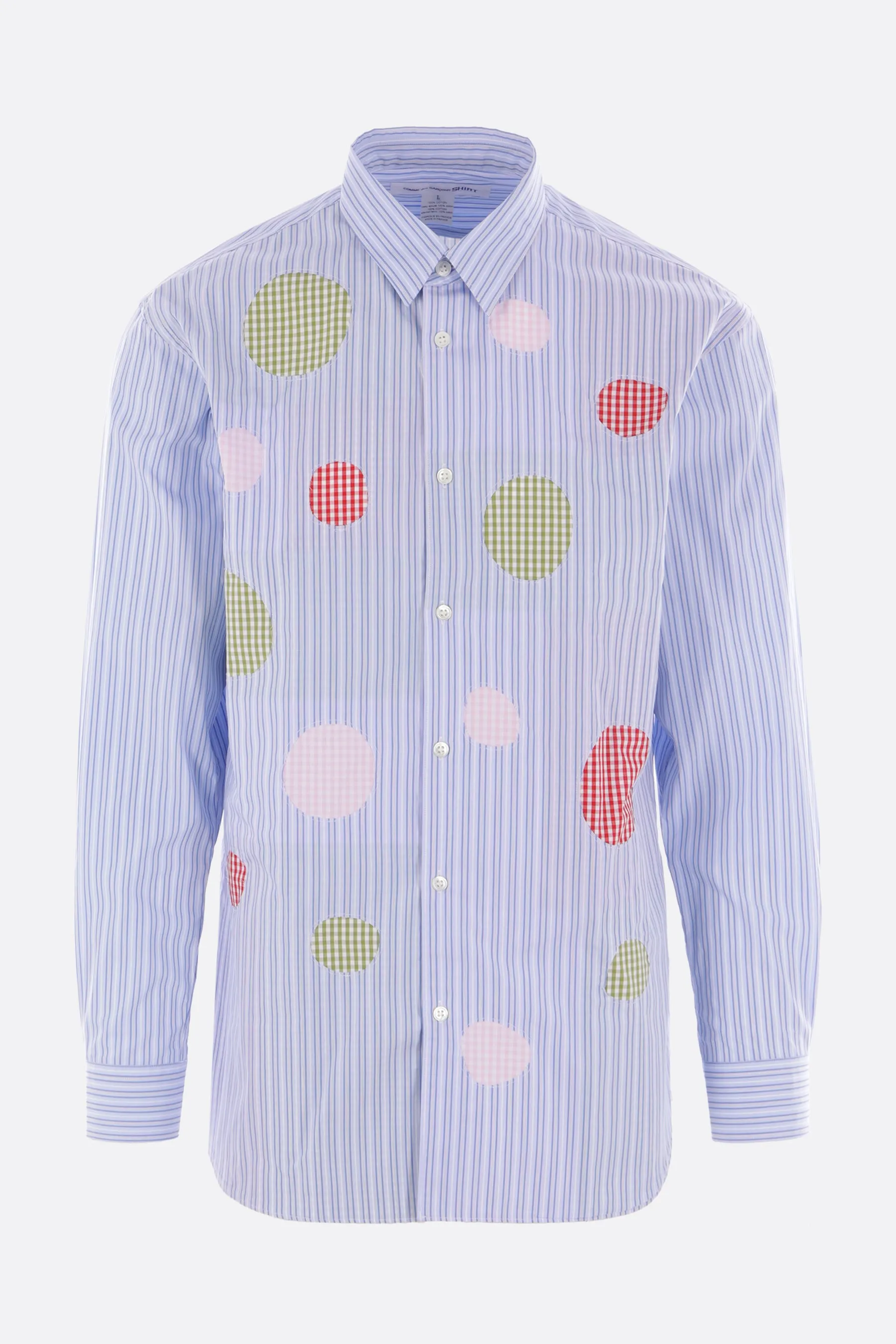 striped cotton poplin shirt