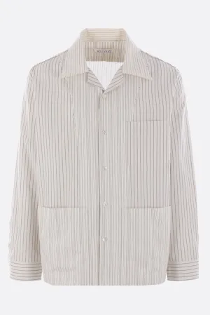 striped cotton pyjama shirt