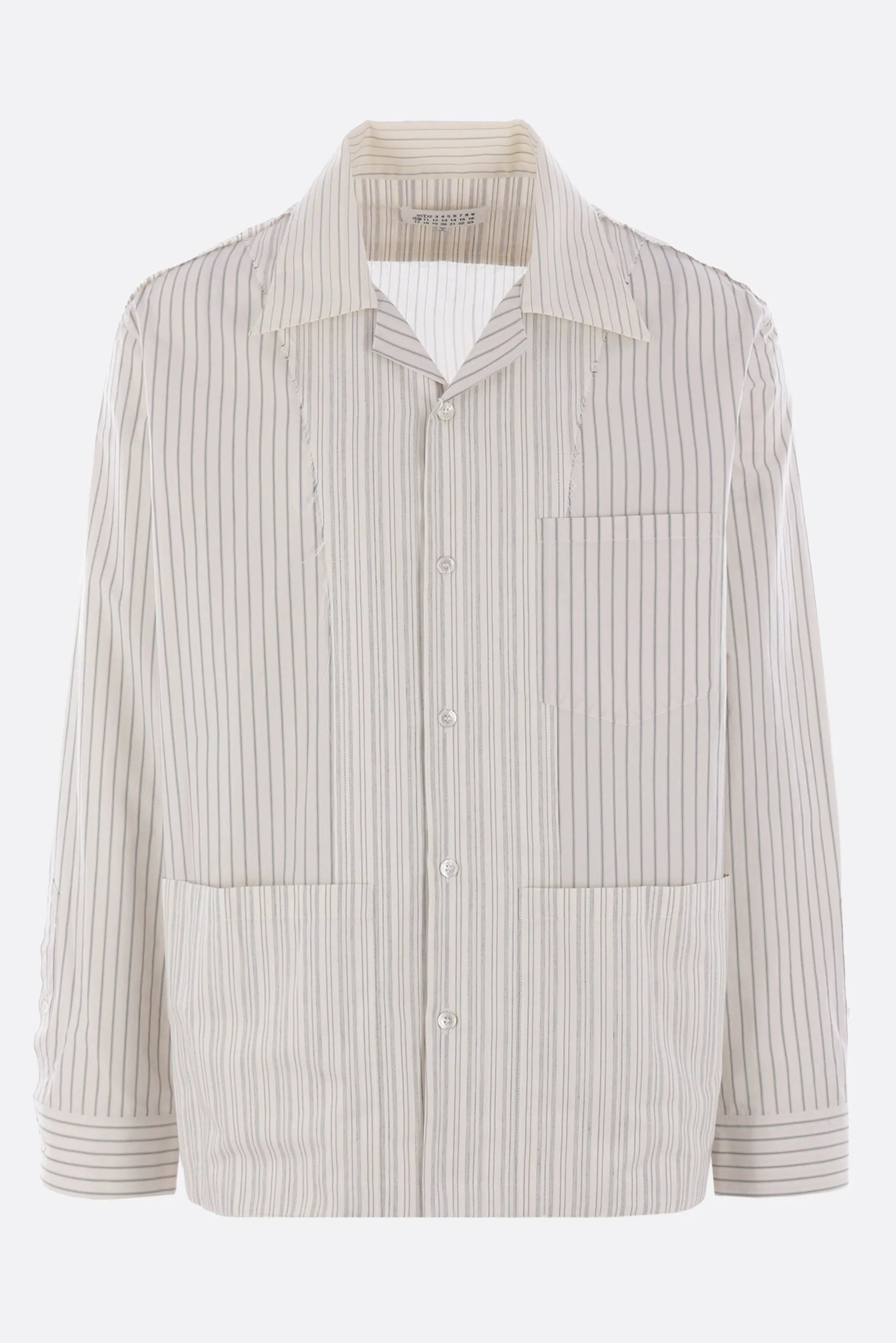 striped cotton pyjama shirt