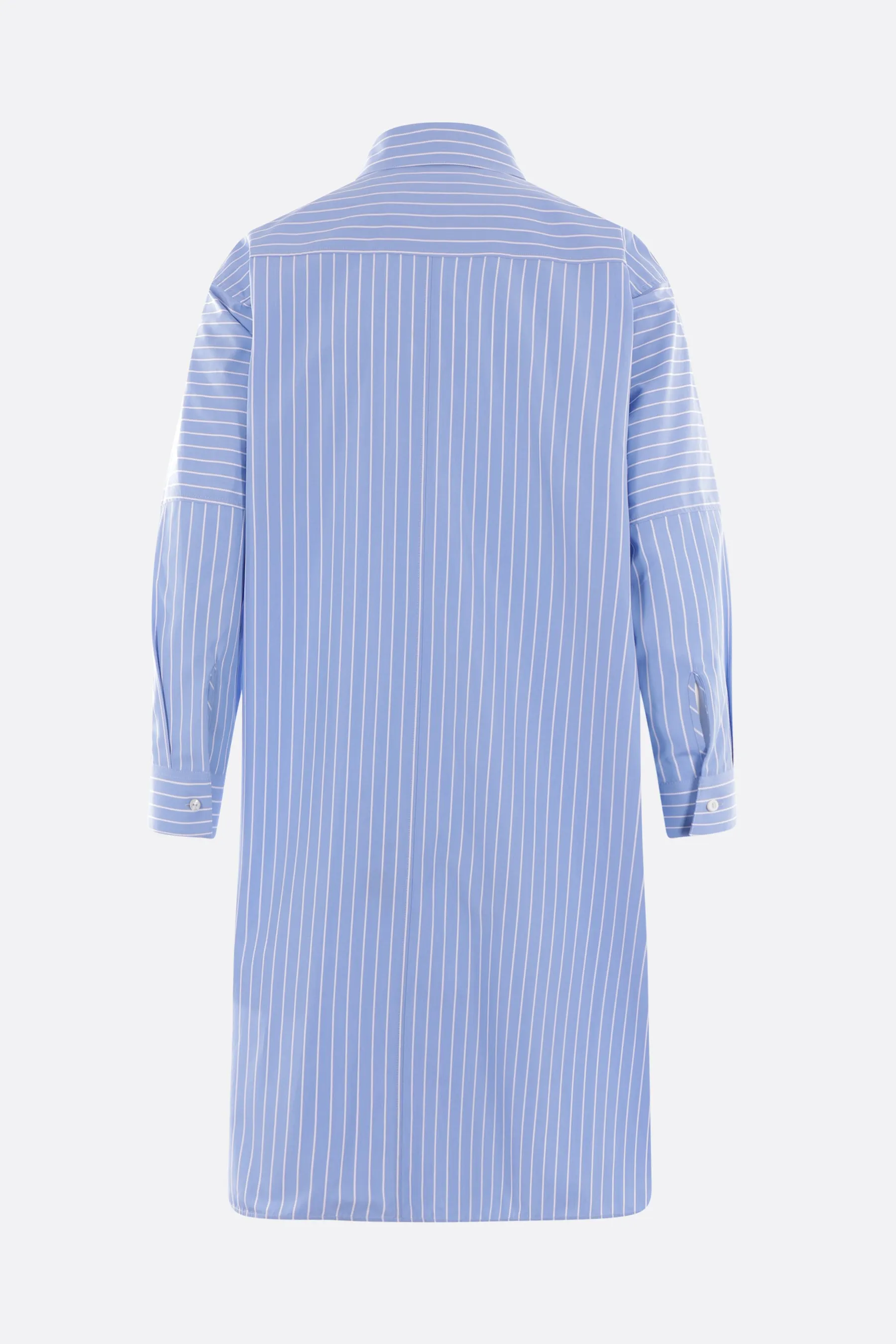 striped poplin oversize shirt