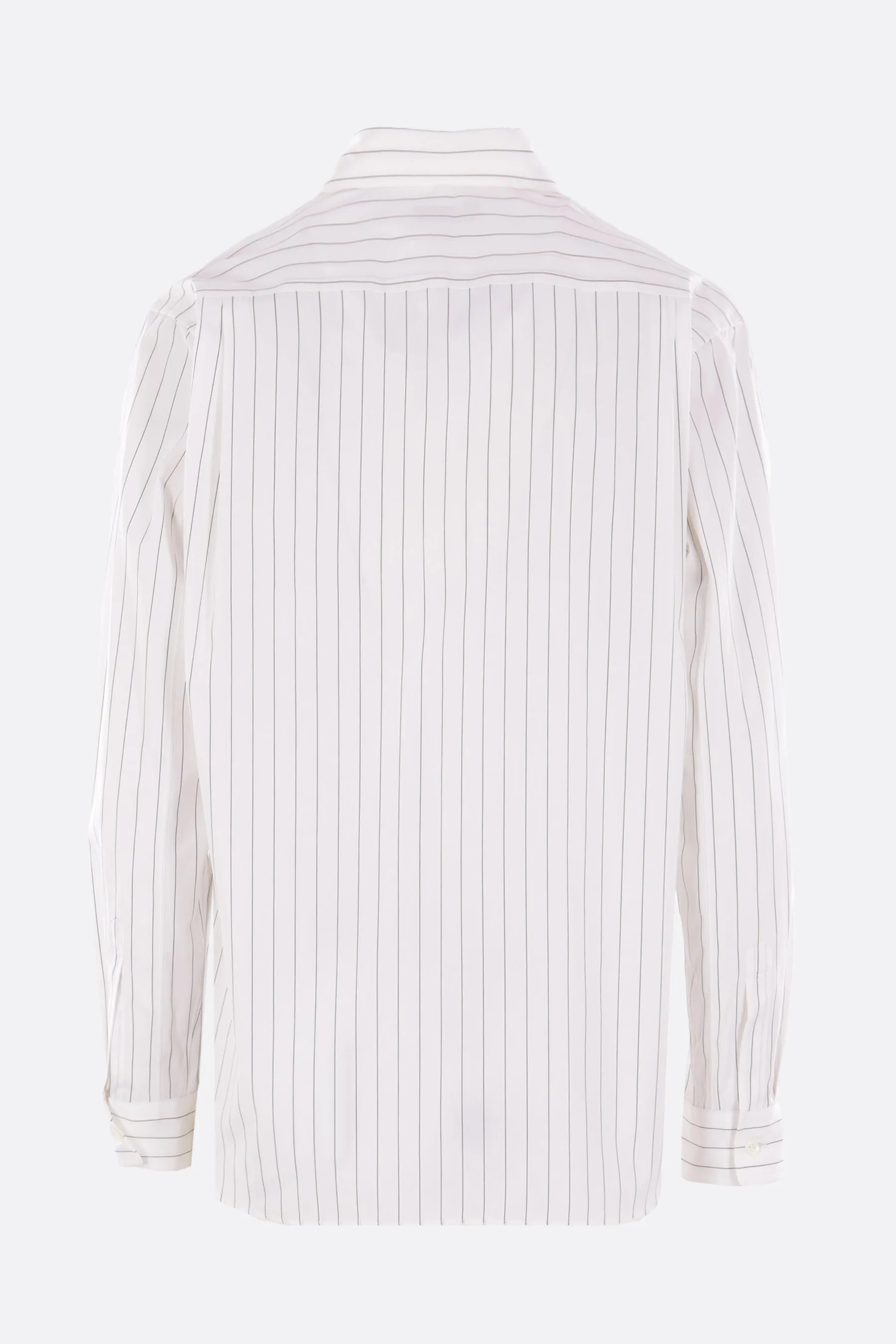 striped poplin shirt with bow