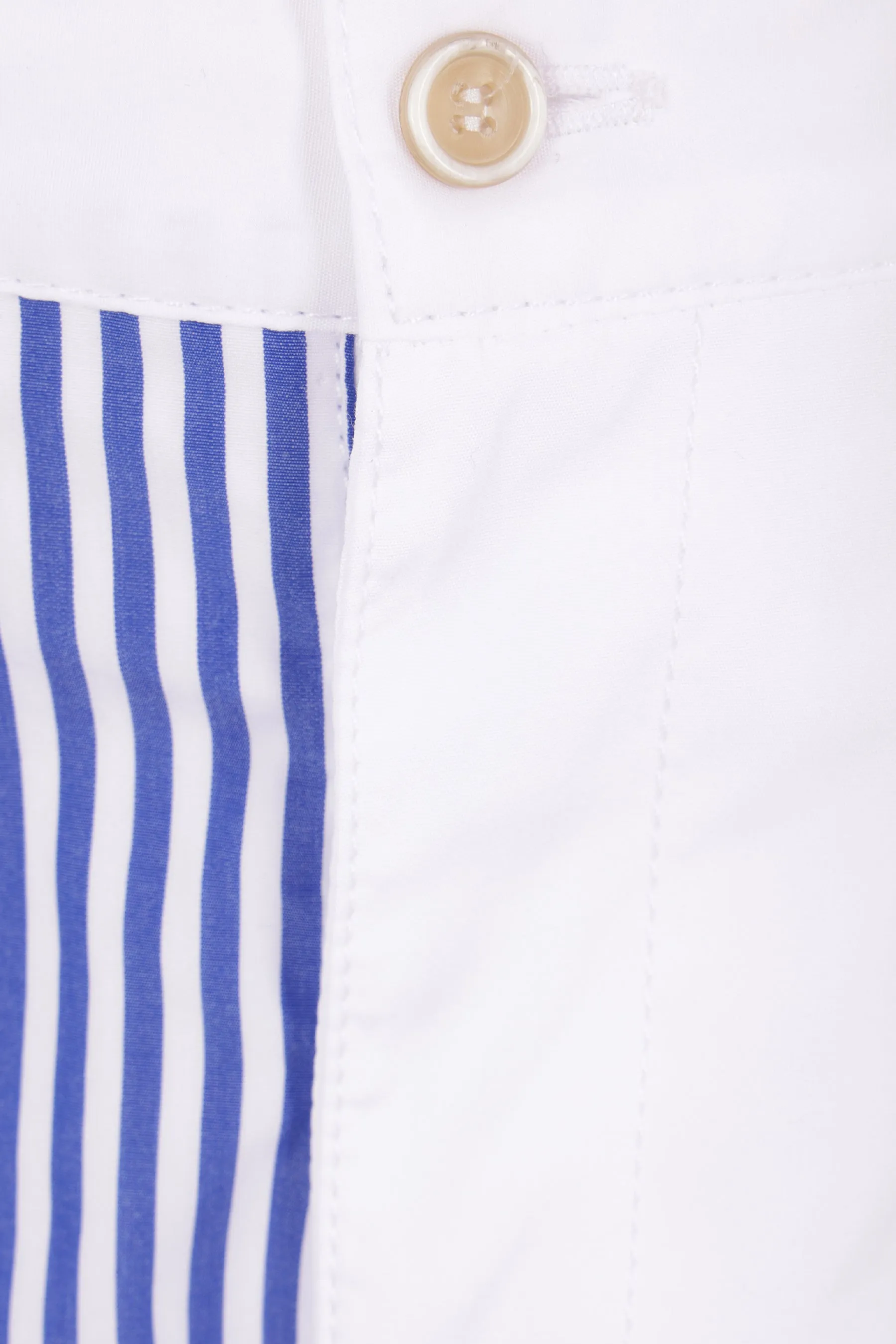 striped poplin shorts