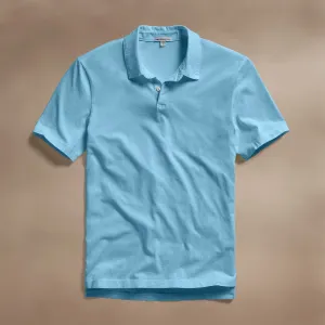Sueded Jersey Polo - Skipper Pigment